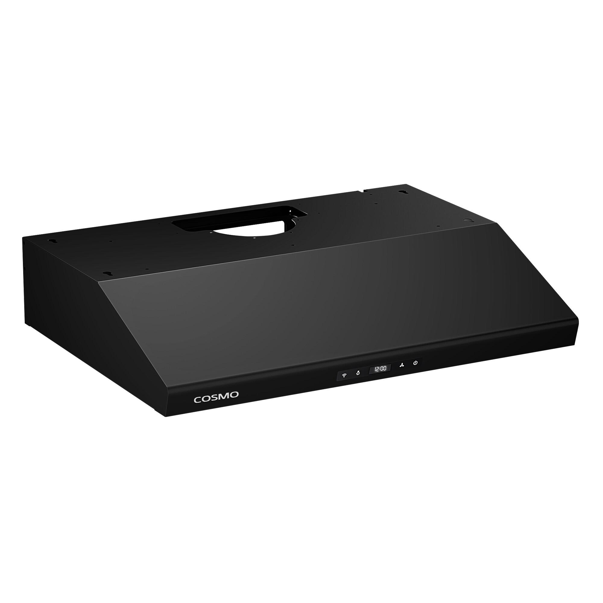 30 in. Under Cabinet Range Hood with Digital Touch Controls in Matte Black