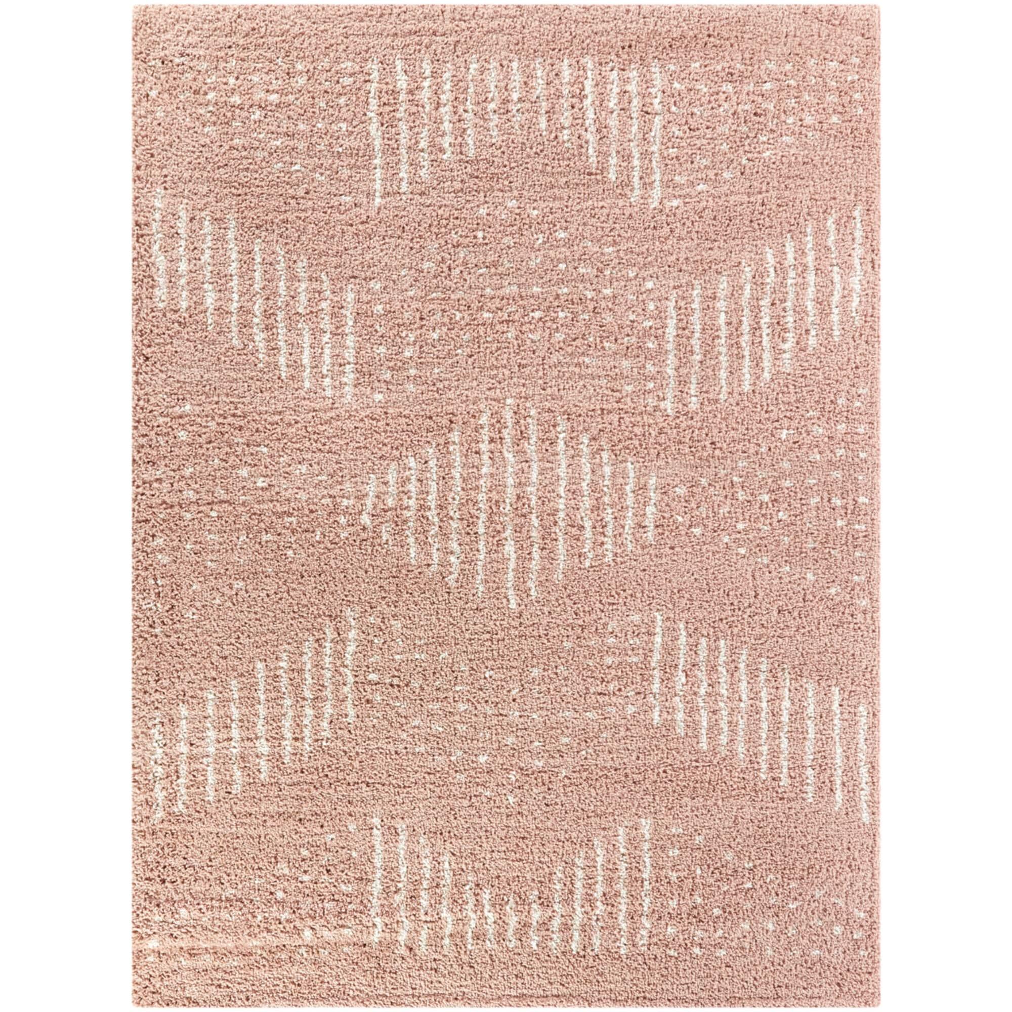 5'3"x7' Kalpana Kids' Rug Pink - Balta Rugs: Geometric, Playroom, Bedroom, High Pile, UV & Stain Resistant