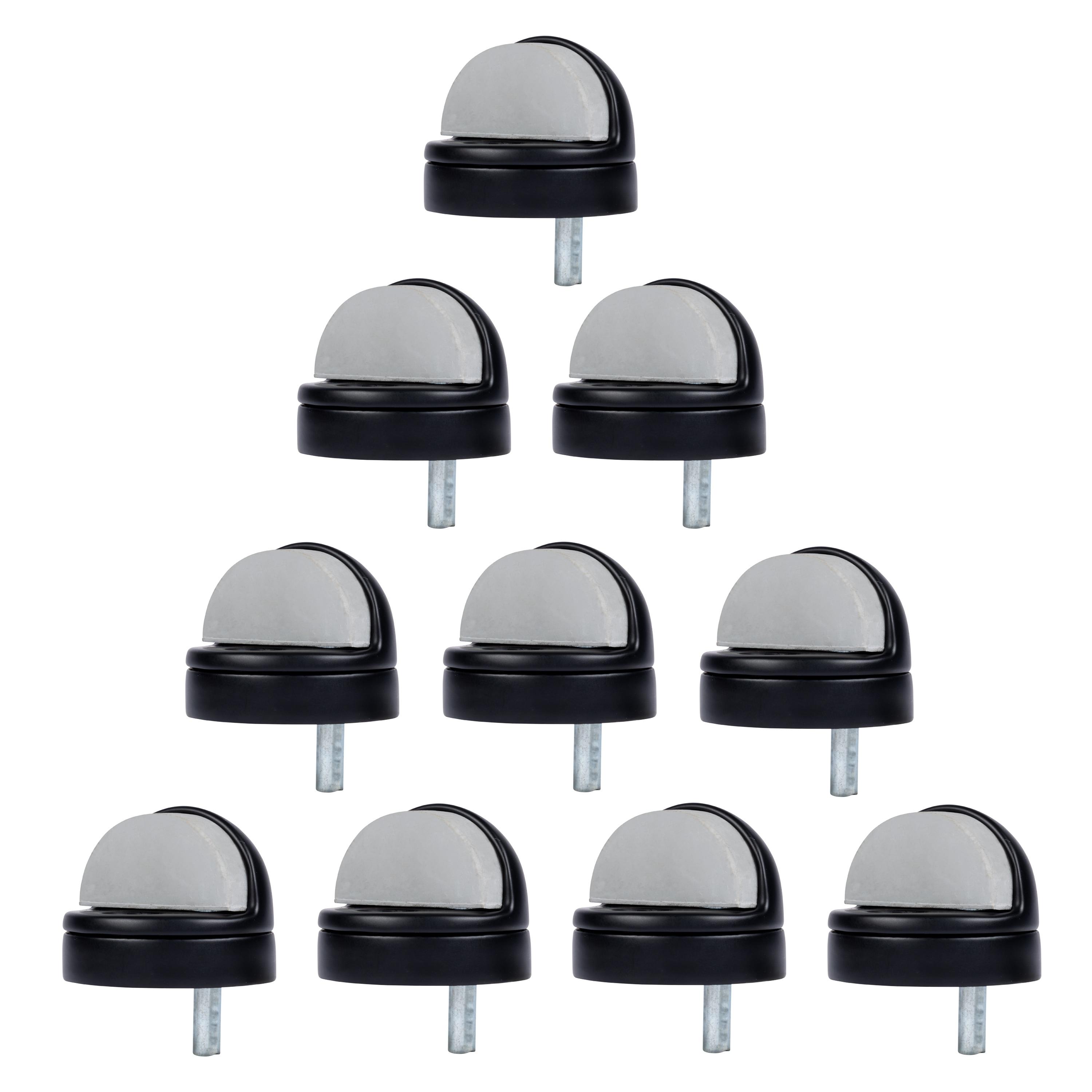 BRINKS COMMERCIAL 1-3/4-in Black Dome Bumper Door Stop (10-Pack)