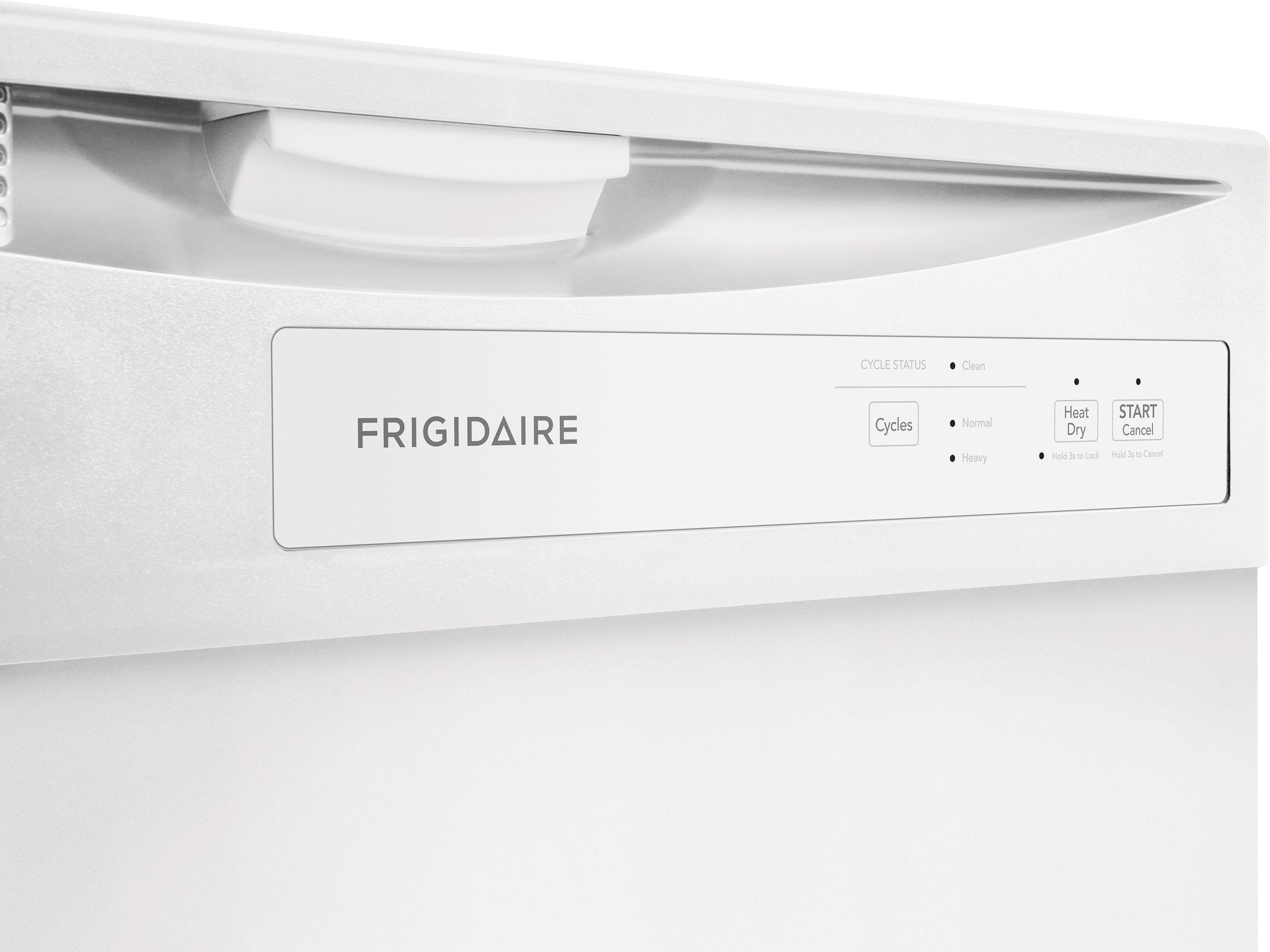 Frigidaire 24" Built-In Dishwasher, Front Control, White