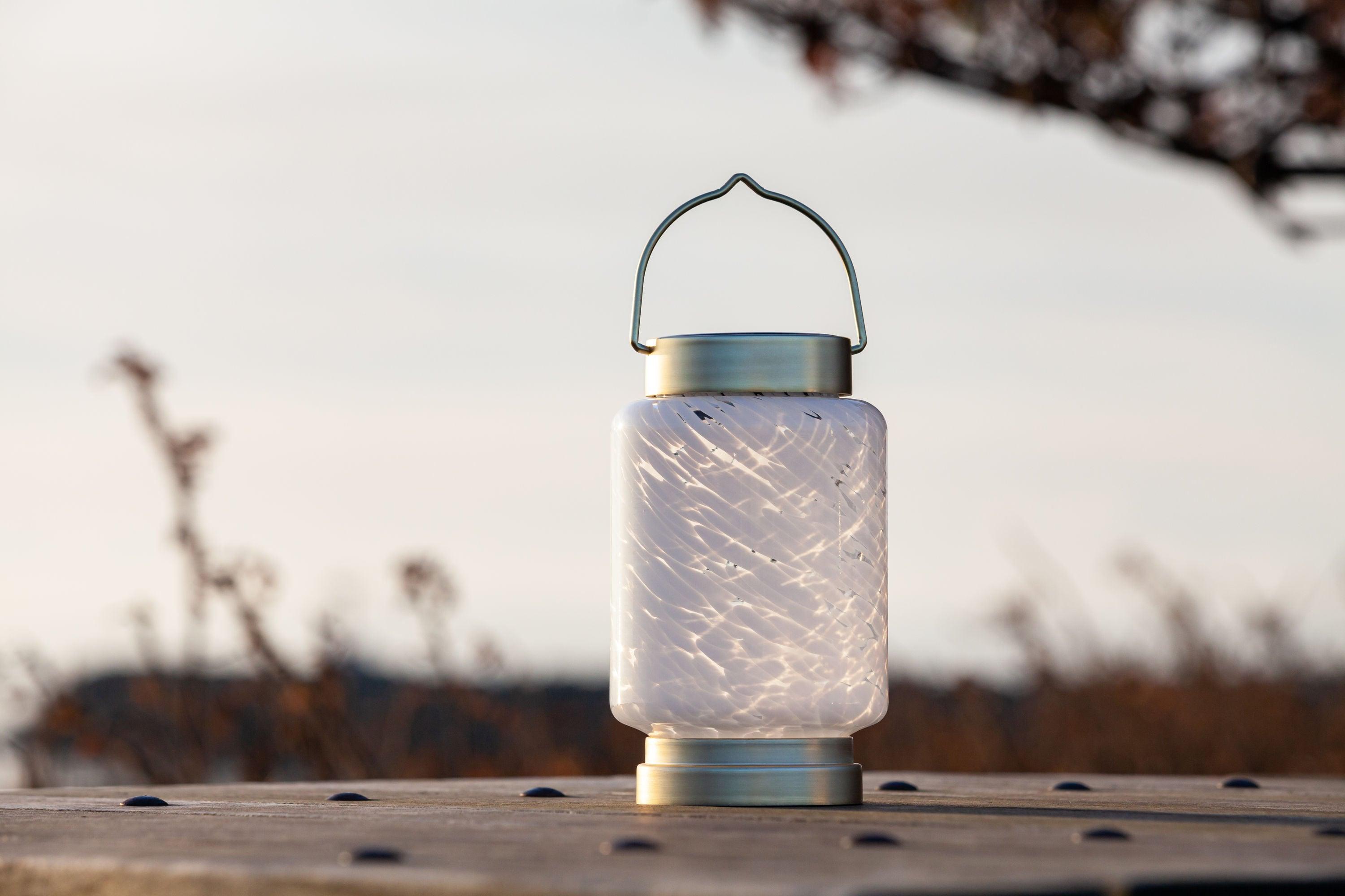 7.5'' Solar Powered Integrated LED Outdoor Lantern