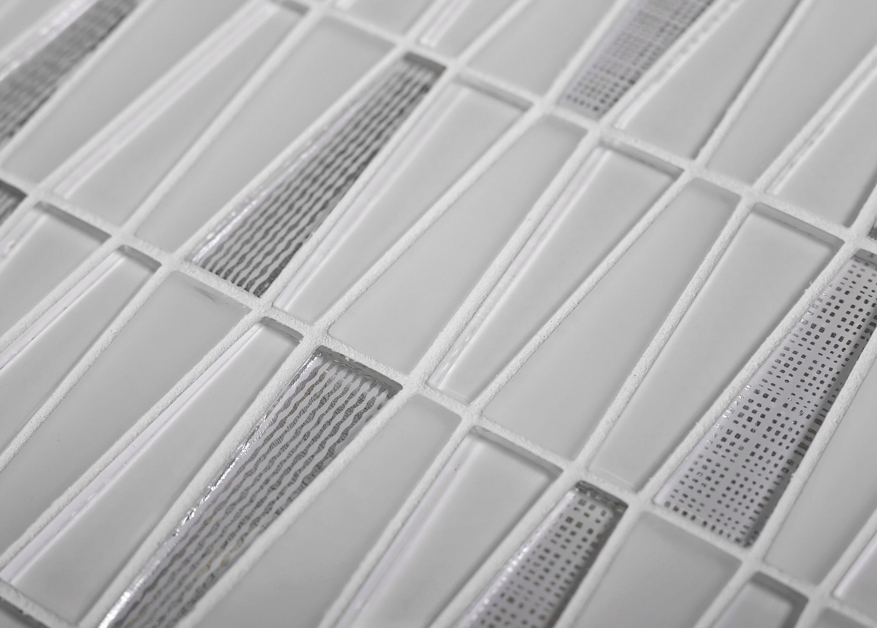 1" x 3" Glass Brick Joint Mosaic Wall and Floor Tile