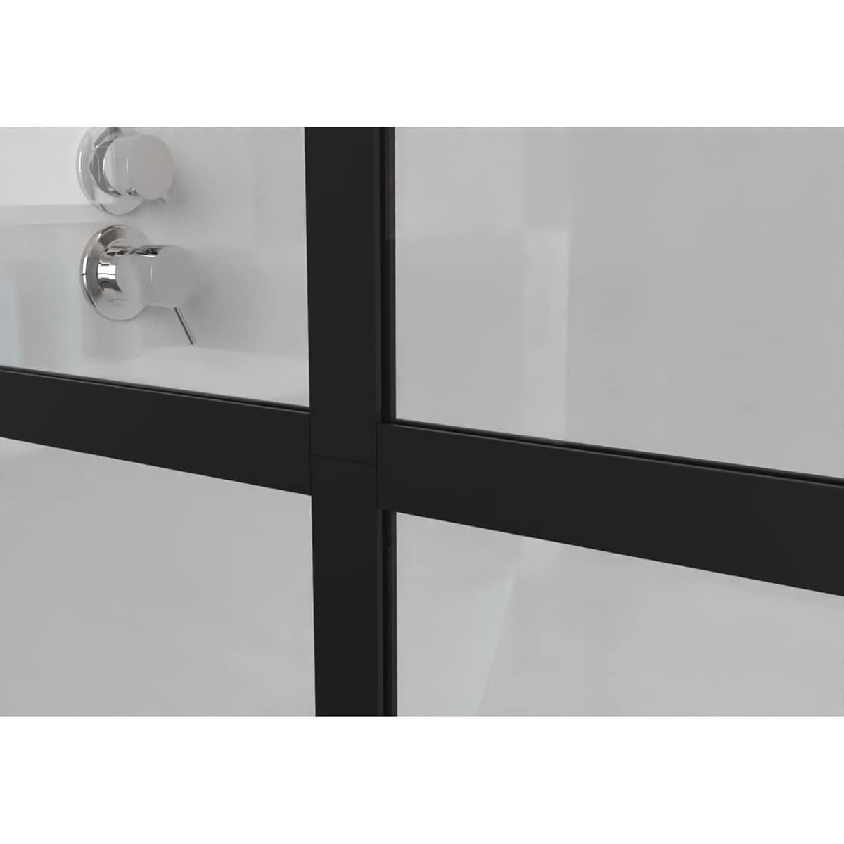 LIYU Goodyo 34" X 72" Shower Door Walk-in Black Finish LIYU-XX-W122346711