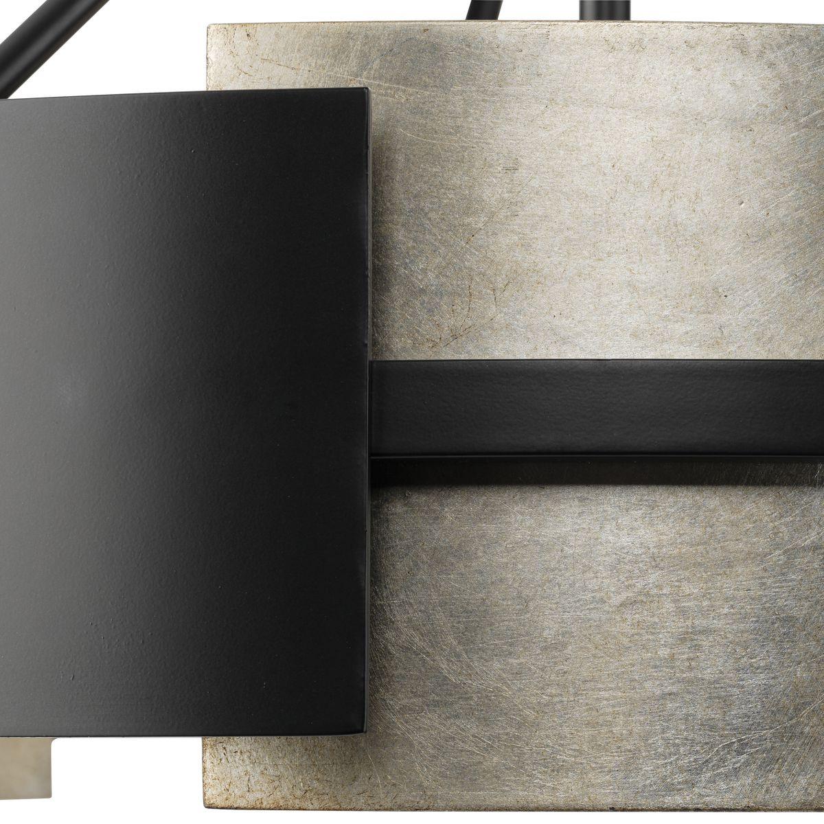 Progress Lighting Lowery 6-Light Chandelier, Matte Black, No Shade