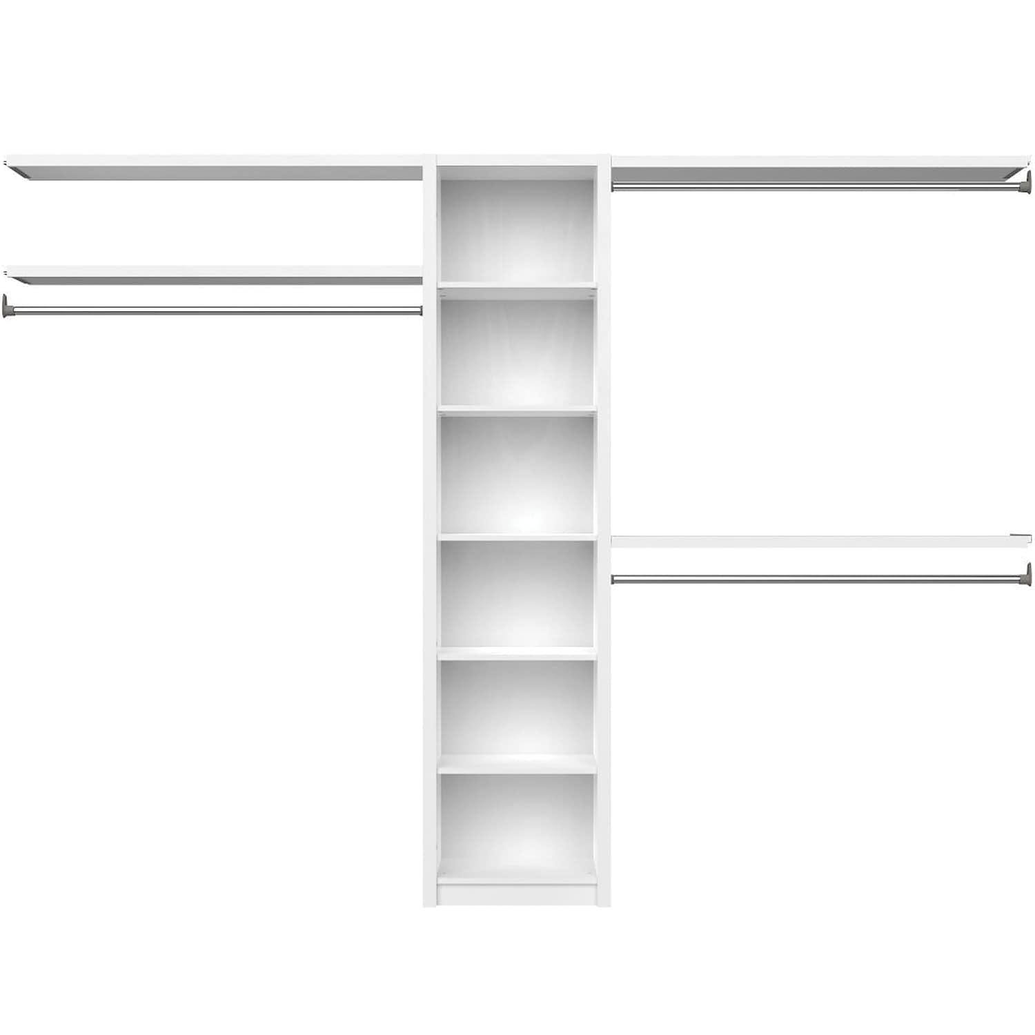 SpaceCreations 44" W - 115" W Closet System Starter Kit