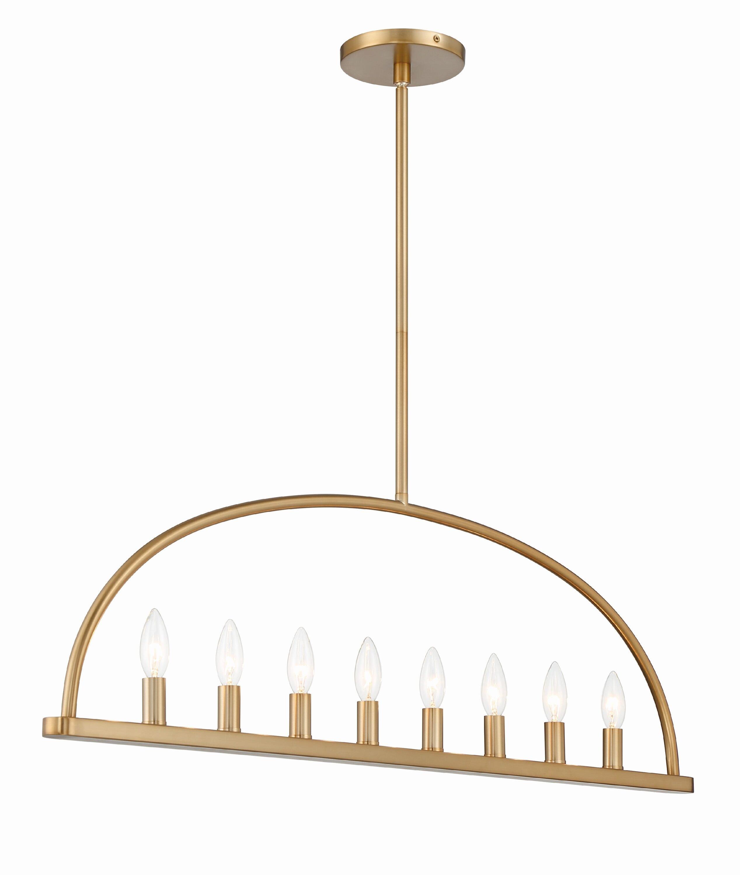 Crystorama Lighting Abbott 8 - Light Chandelier in  Vibrant Gold