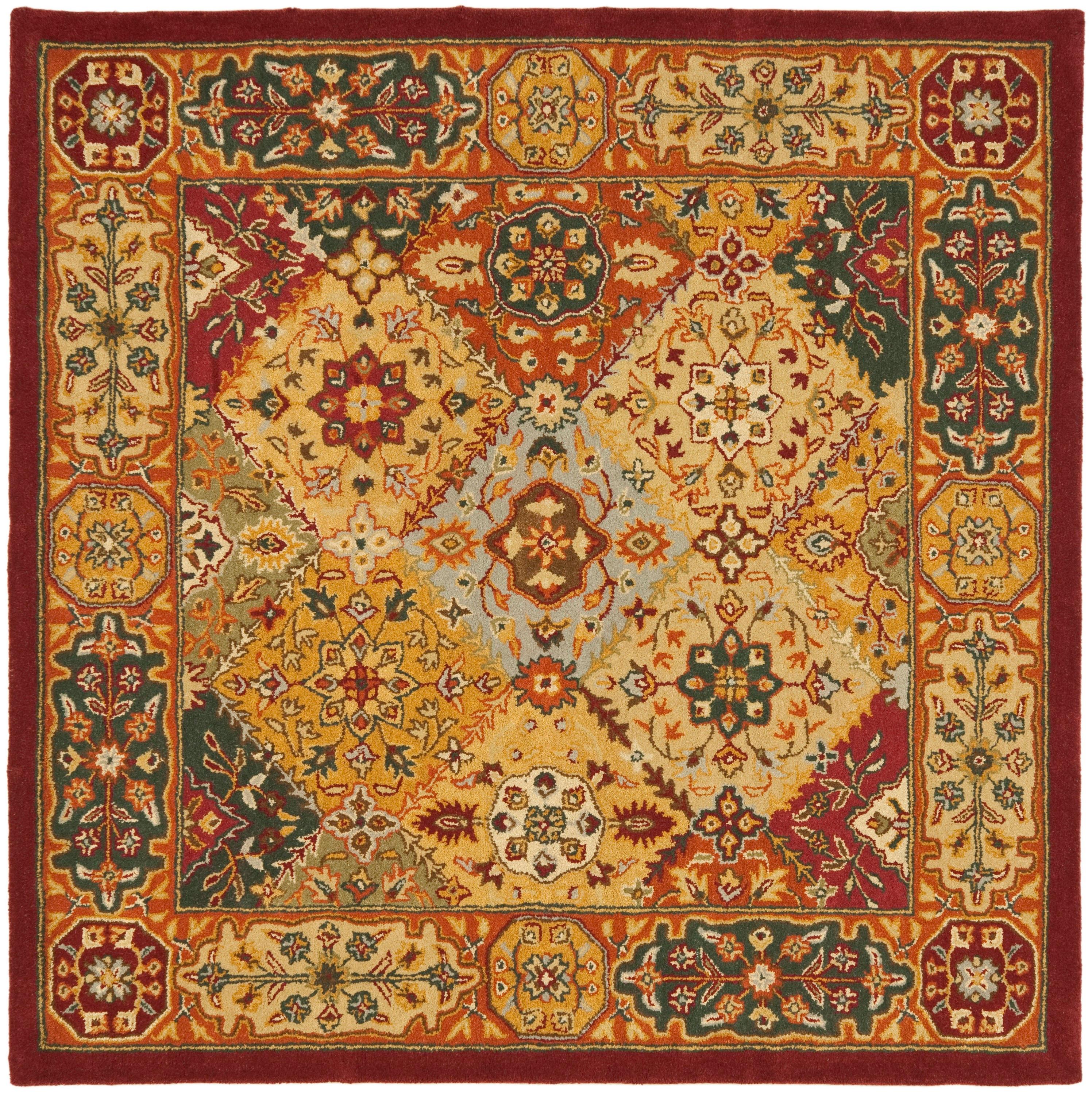 Heritage HG512 Hand Tufted Area Rug - Multi - 4'x4' - Safavieh.