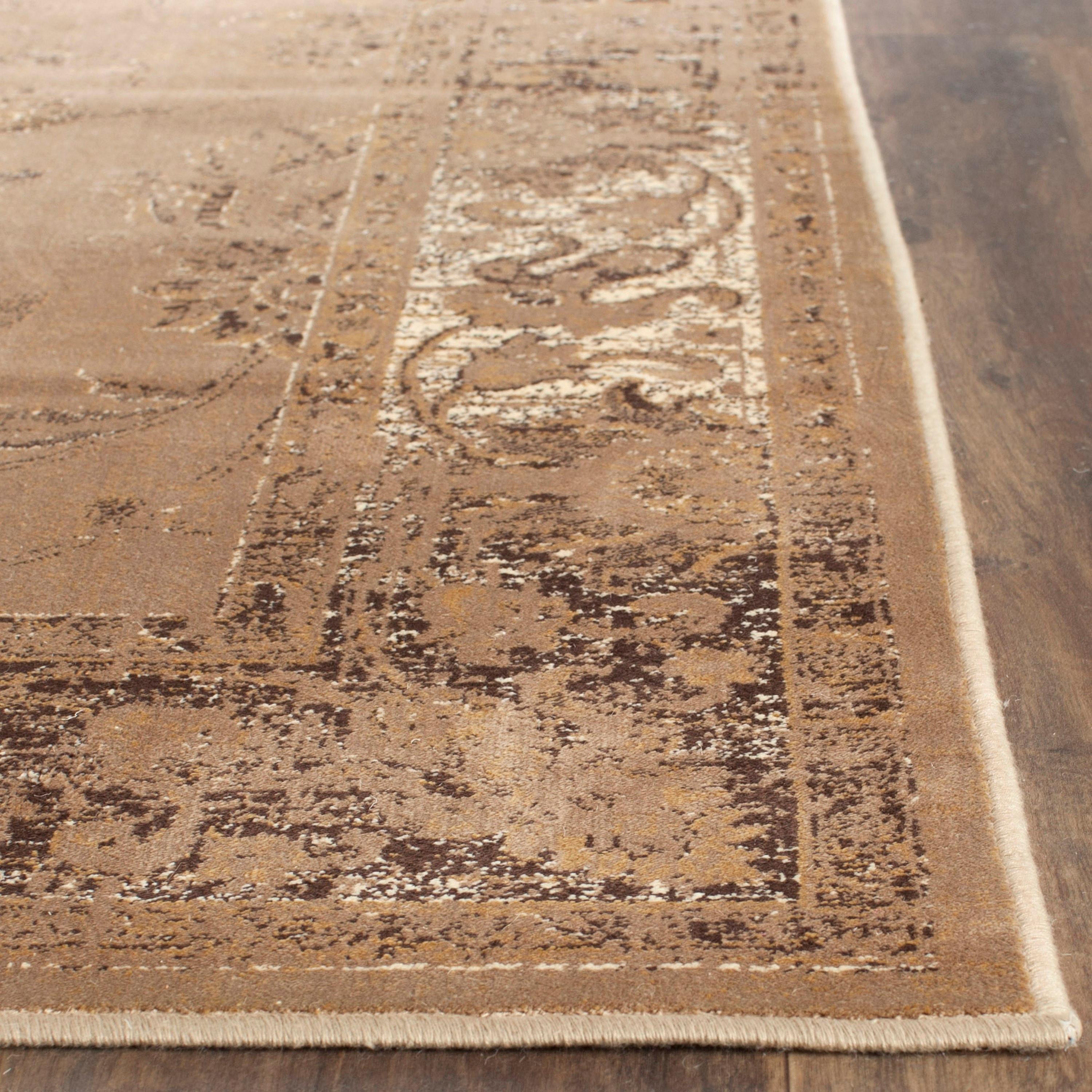 Vintage VTG117 Power Loomed Indoor Skid-Resistant Accent Rug - Taupe - 3'3"x5'7" - Safavieh