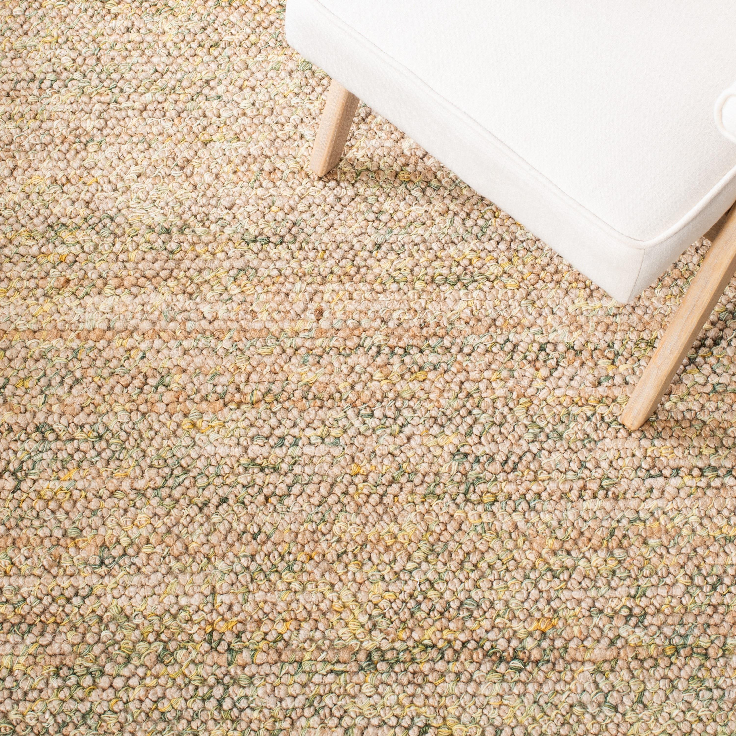 SAFAVIEH Bohemian Martha Solid Area Rug, Natural/Green, 8' x 10'