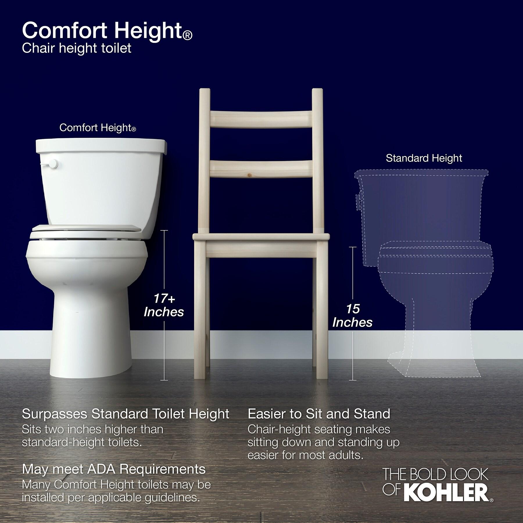 Highline™ 1.28 GPF Water Efficient Elongated Two-Piece Toilet (Seat Not Included)