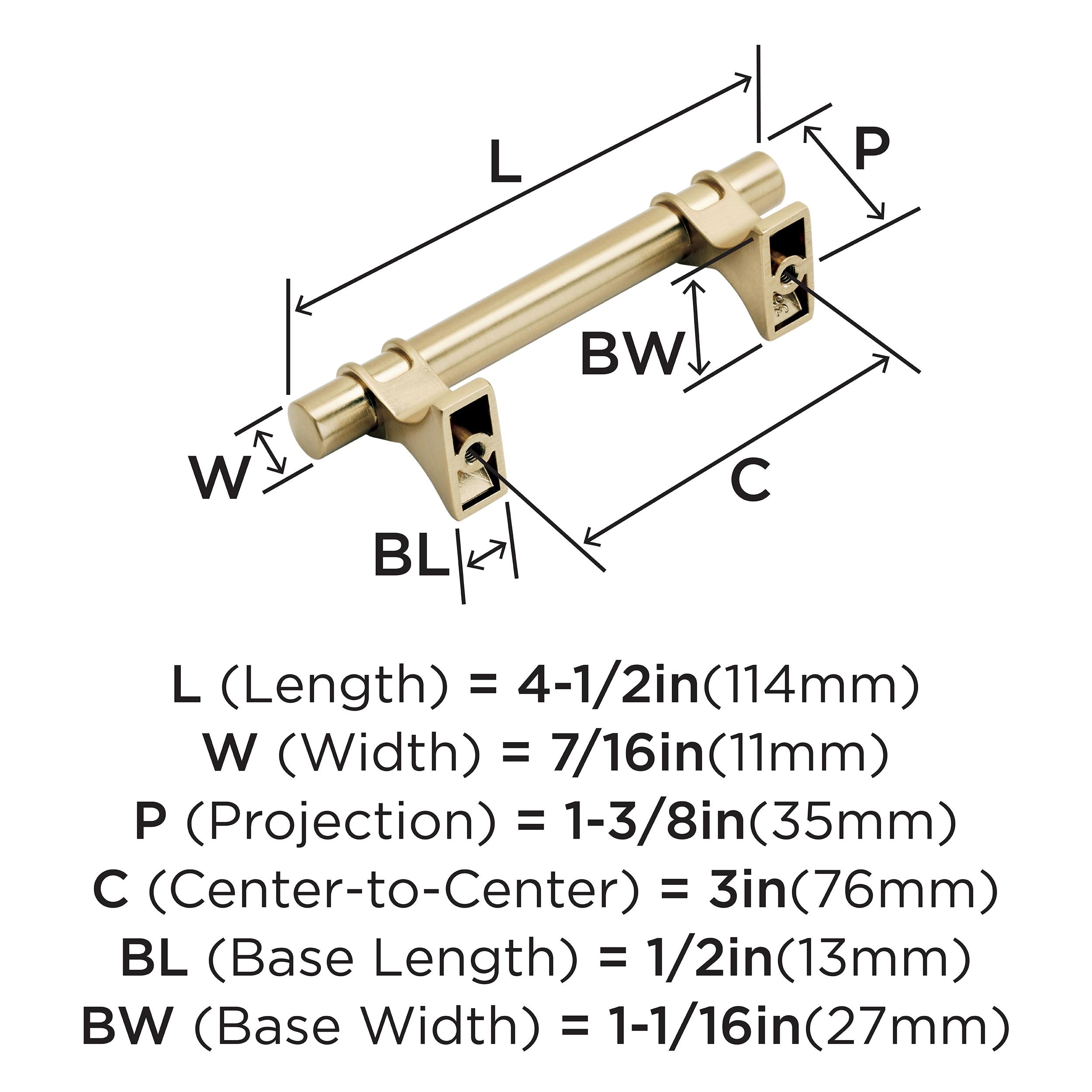 Davenport 3" Center to Center Bar Pull