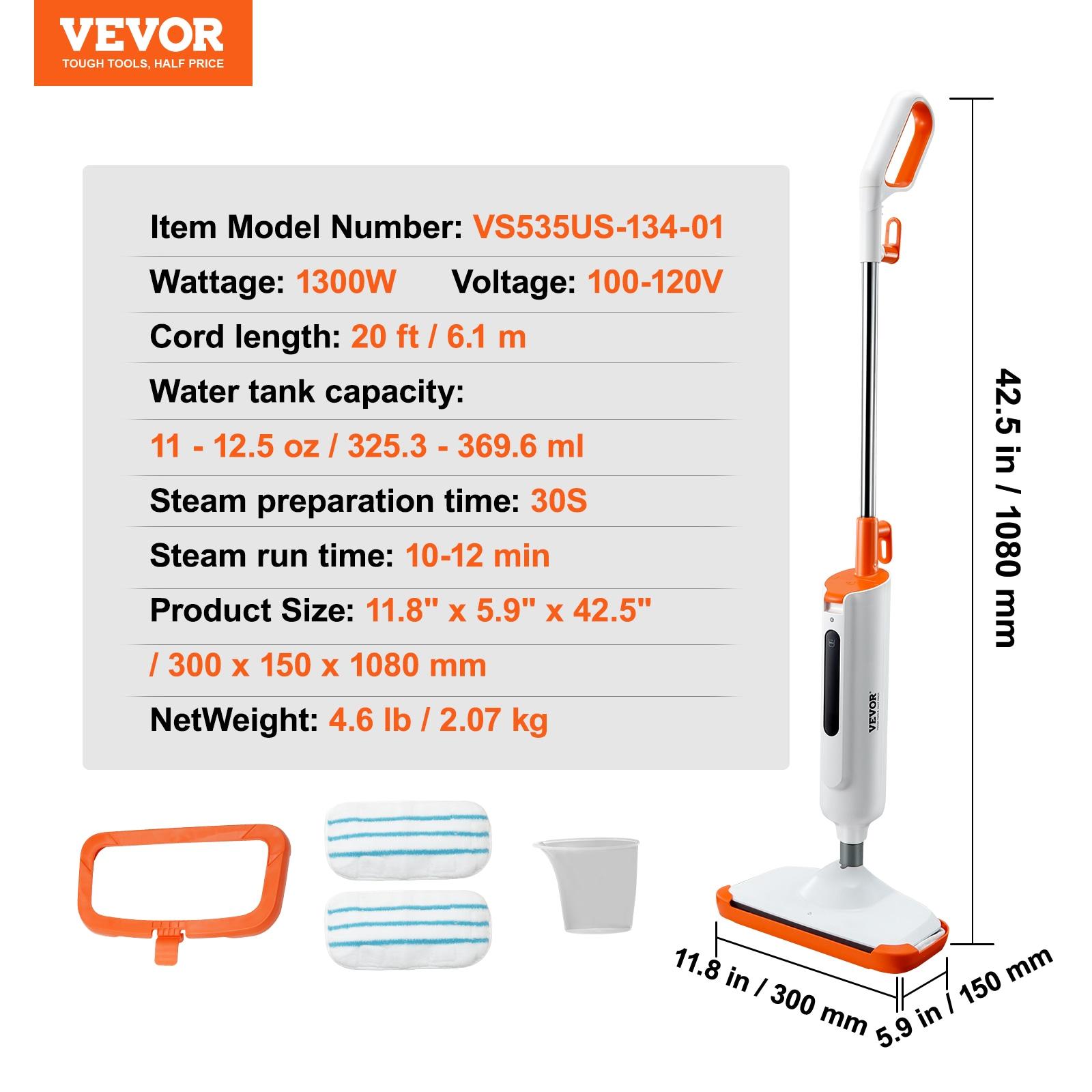 VEVOR Bagless Steam Cleaner & Steam Mop