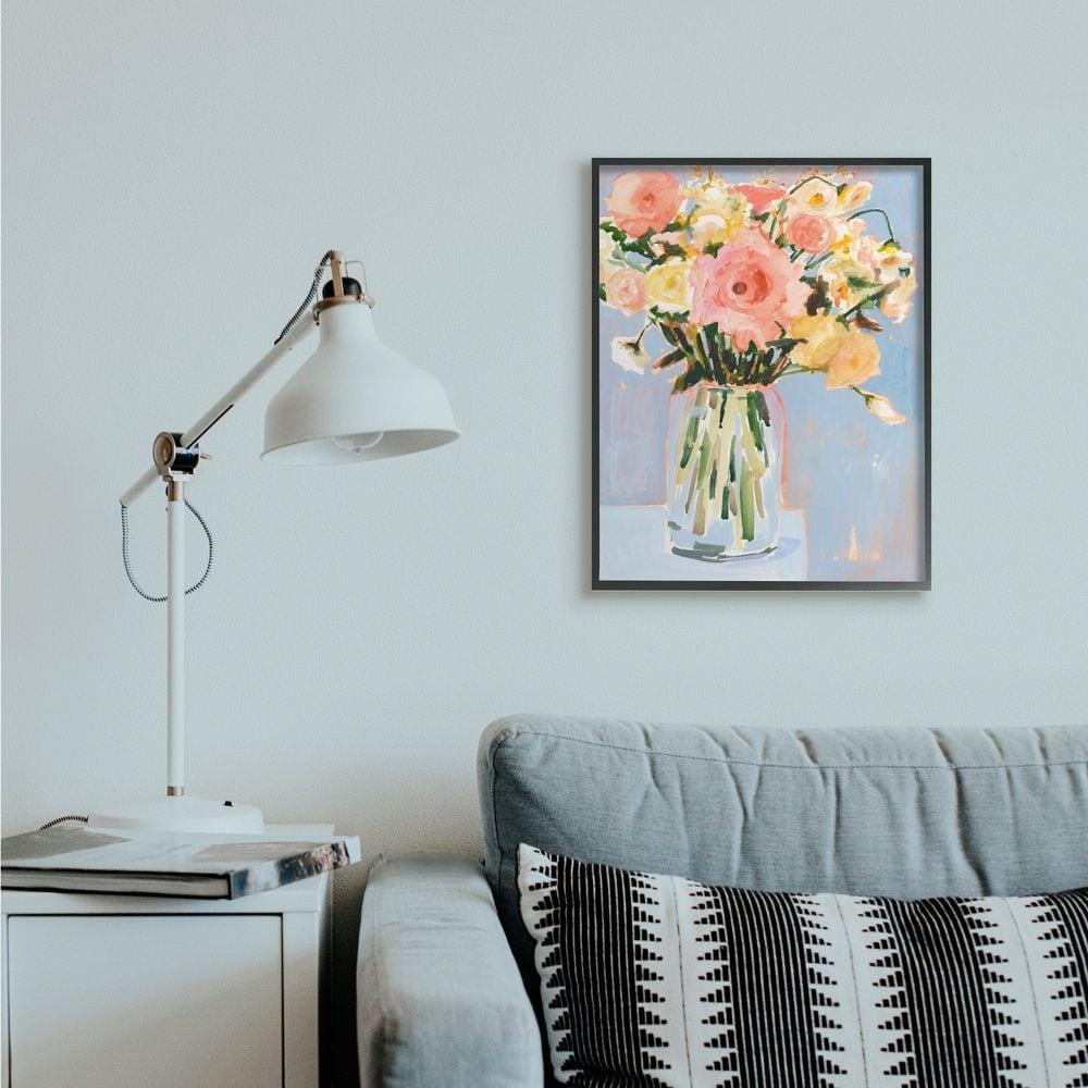 Stupell Industries " Chic Floral Bouquet Pastel Spring Flowers " by Victoria Borges