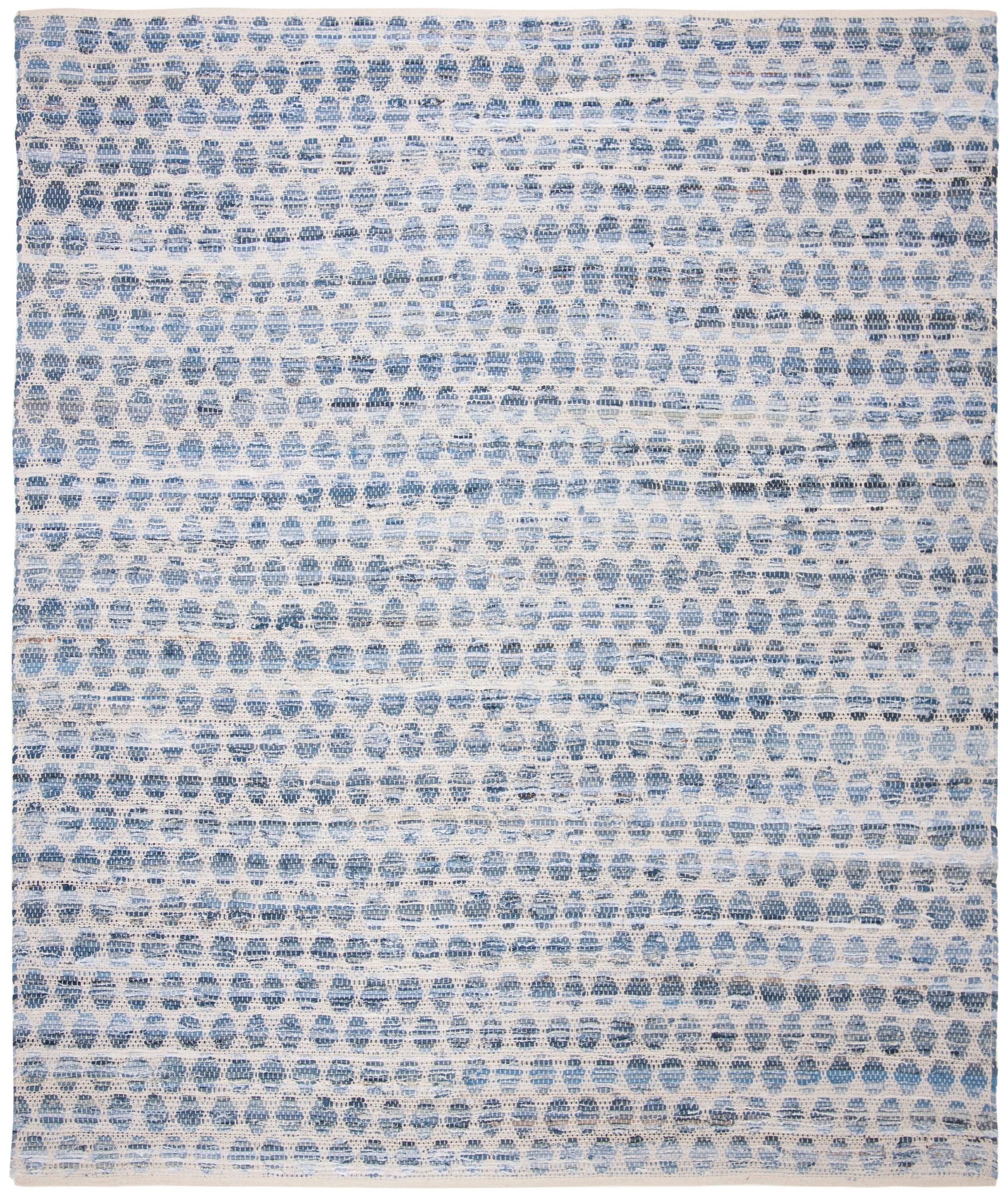SAFAVIEH Area Rug 8x10 - Montauk Collection - Large - Blue, Handmade, Ideal for Living Room, Bedroom, Office, Dining Space (MTK422L)