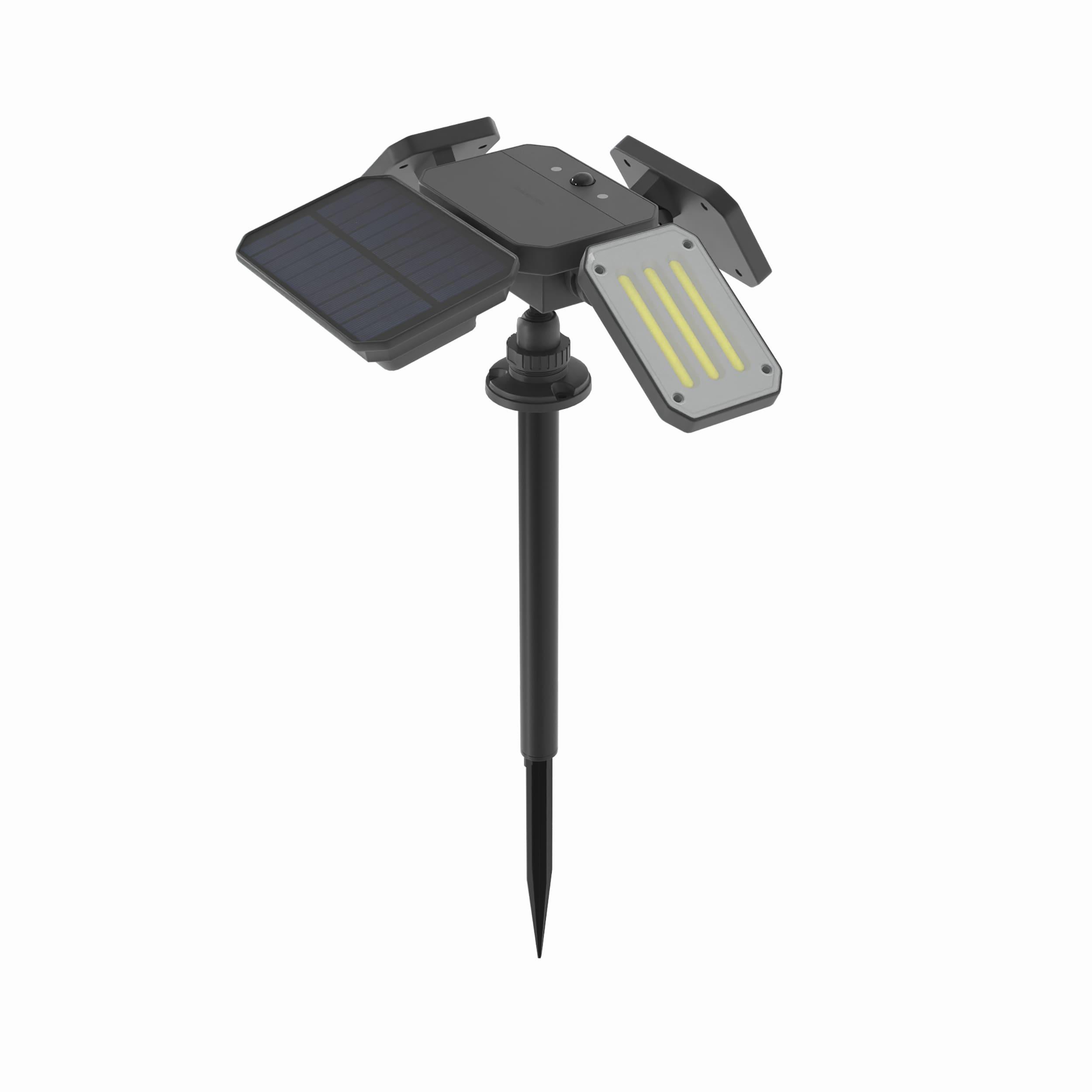 Bell + Howell Bell+Howell Bionic Solar Powered Floodlight with Remote Control, Wide Angle and Motion Activated