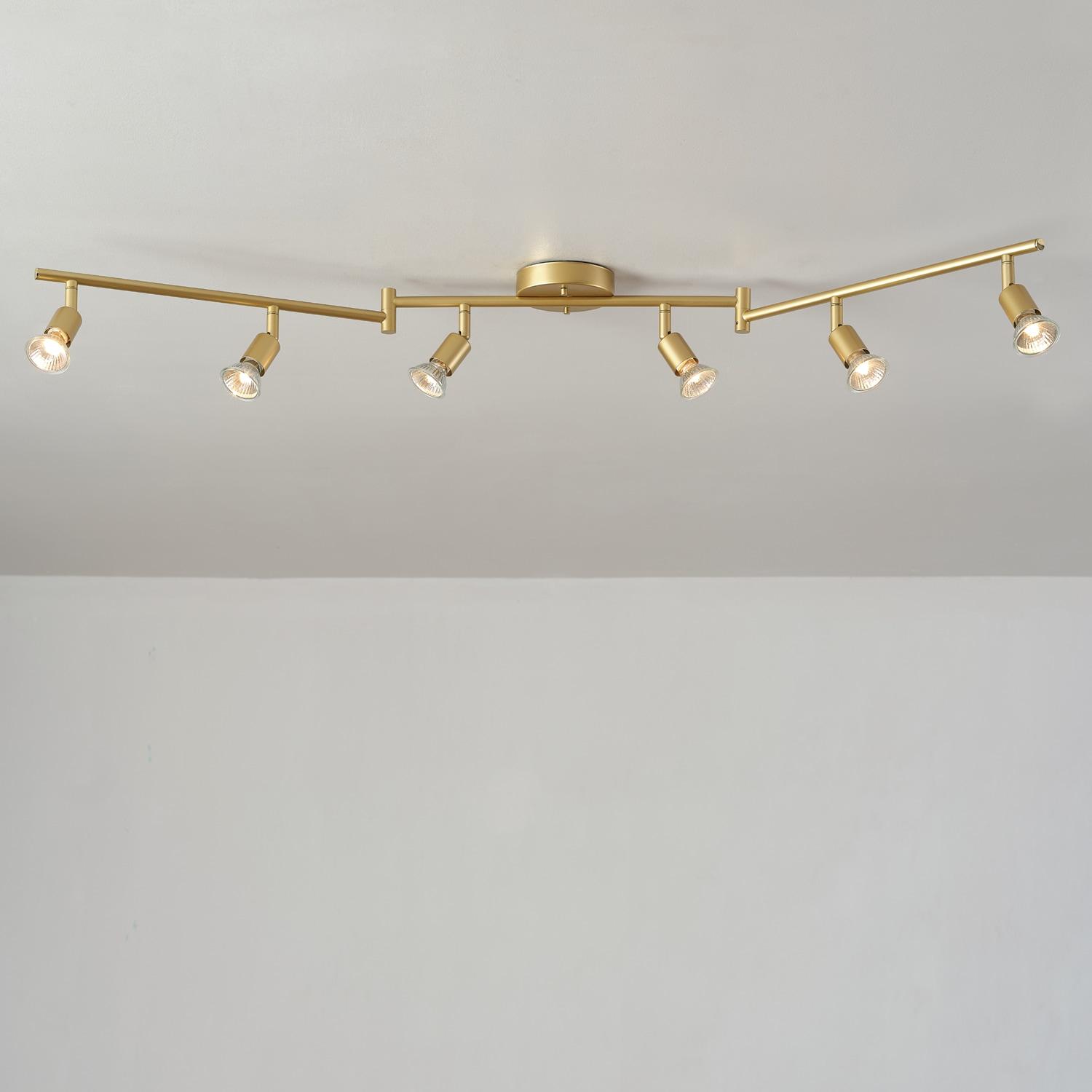 Globe Electric Company 47.2'' 6 -Light Swing Arm Track Track Kit with Dimmable and Adjustable Head