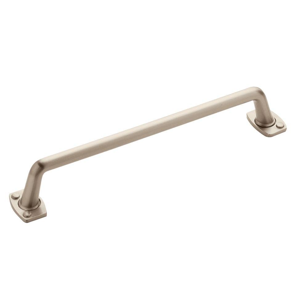 Satin Nickel 6-5/16 Inch Industrial Cabinet Pull