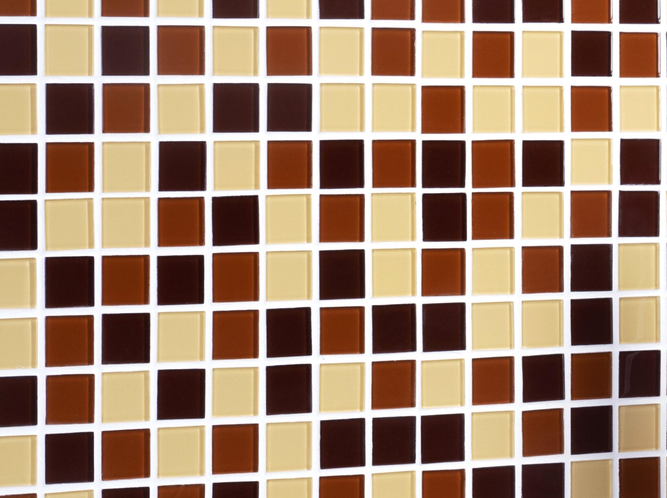 WS Tiles® 1" x 1" Straight Edge Glass Mosaic Tile