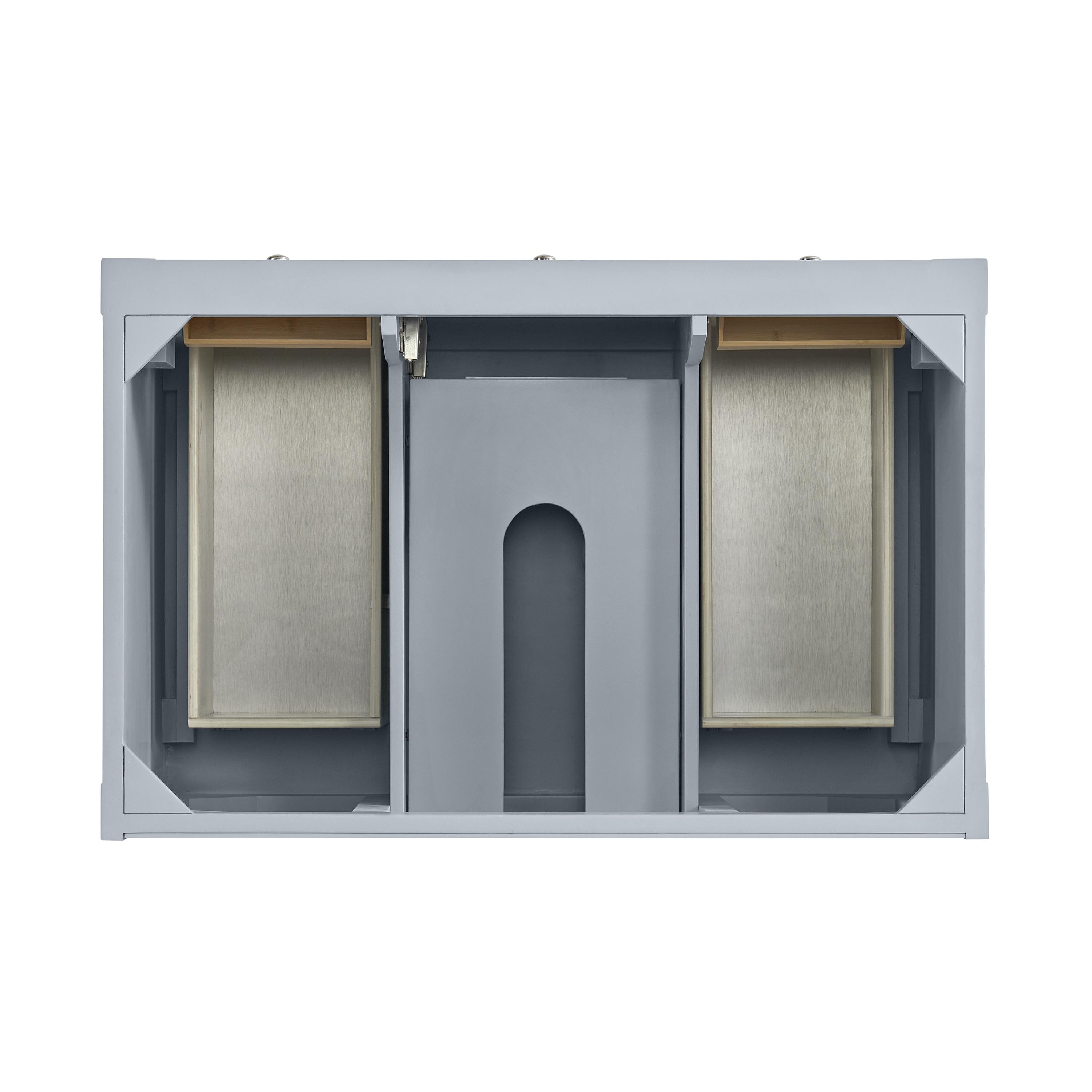 James Martin Vanities 330-V36-SRB-3LDL 36 in. Breckenridge Single Vanity with 3 cm Lime Delight Quartz Top, Serenity Blue