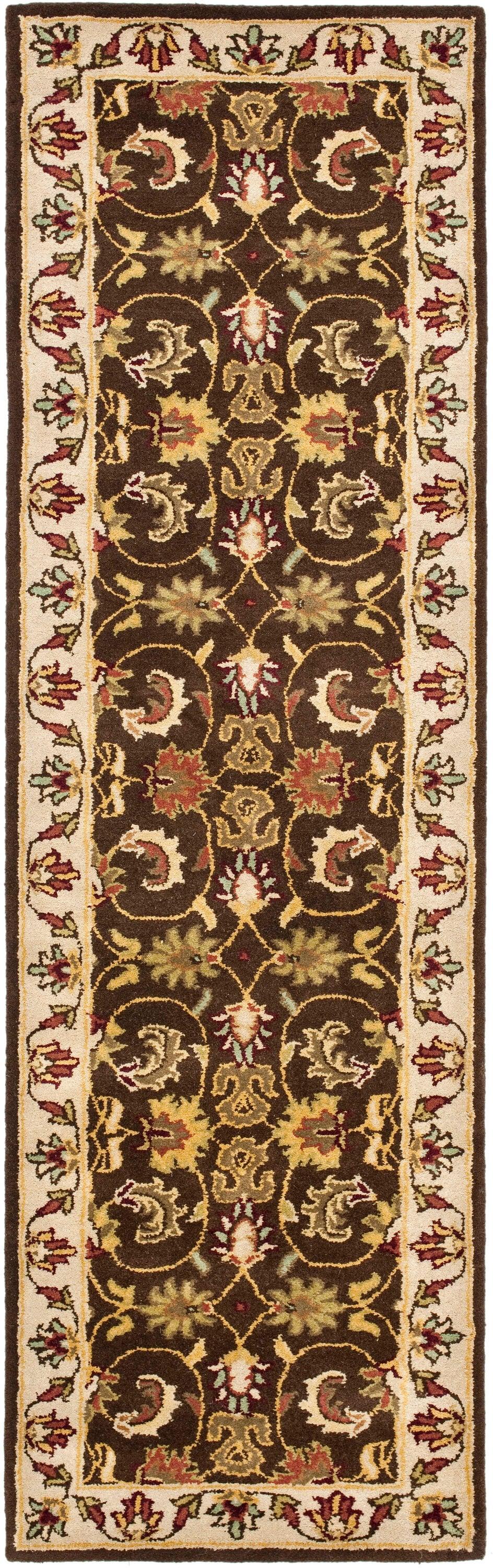 Heritage HG818 Hand Tufted Runner Rug - Brown/Beige - 2'3"x6' - Safavieh.