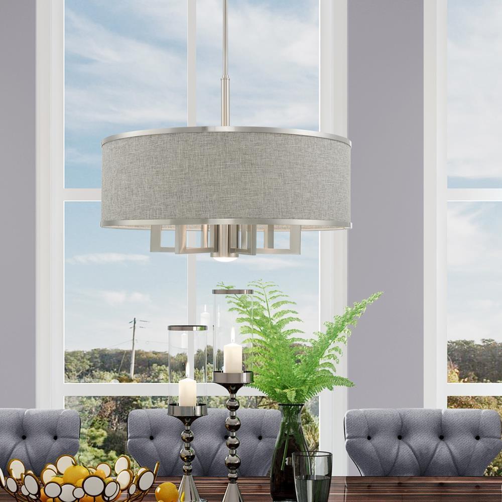 Livex Lighting Park Ridge 6 - Light Chandelier in Brushed Nickel