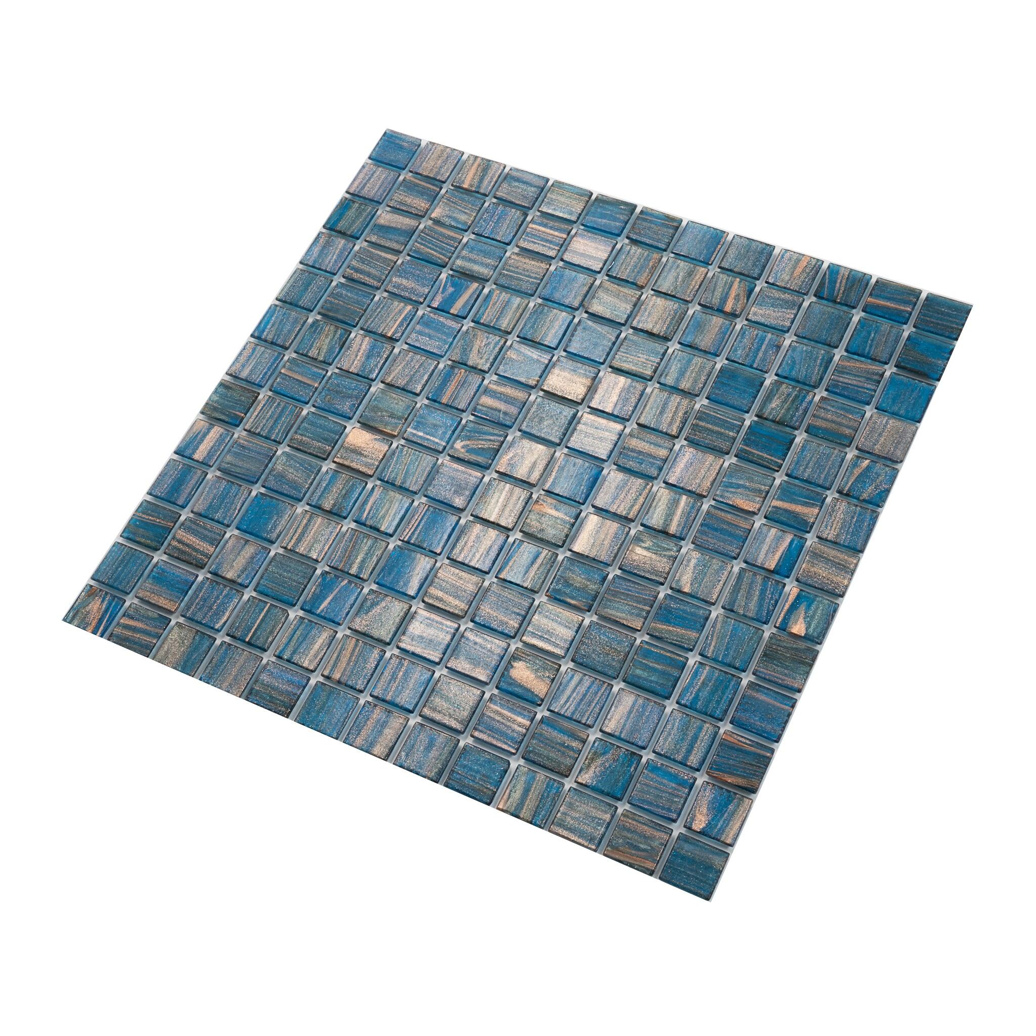 Celestial 0.8" x 0.8" Glass Grid Mosaic Wall & Floor Tile