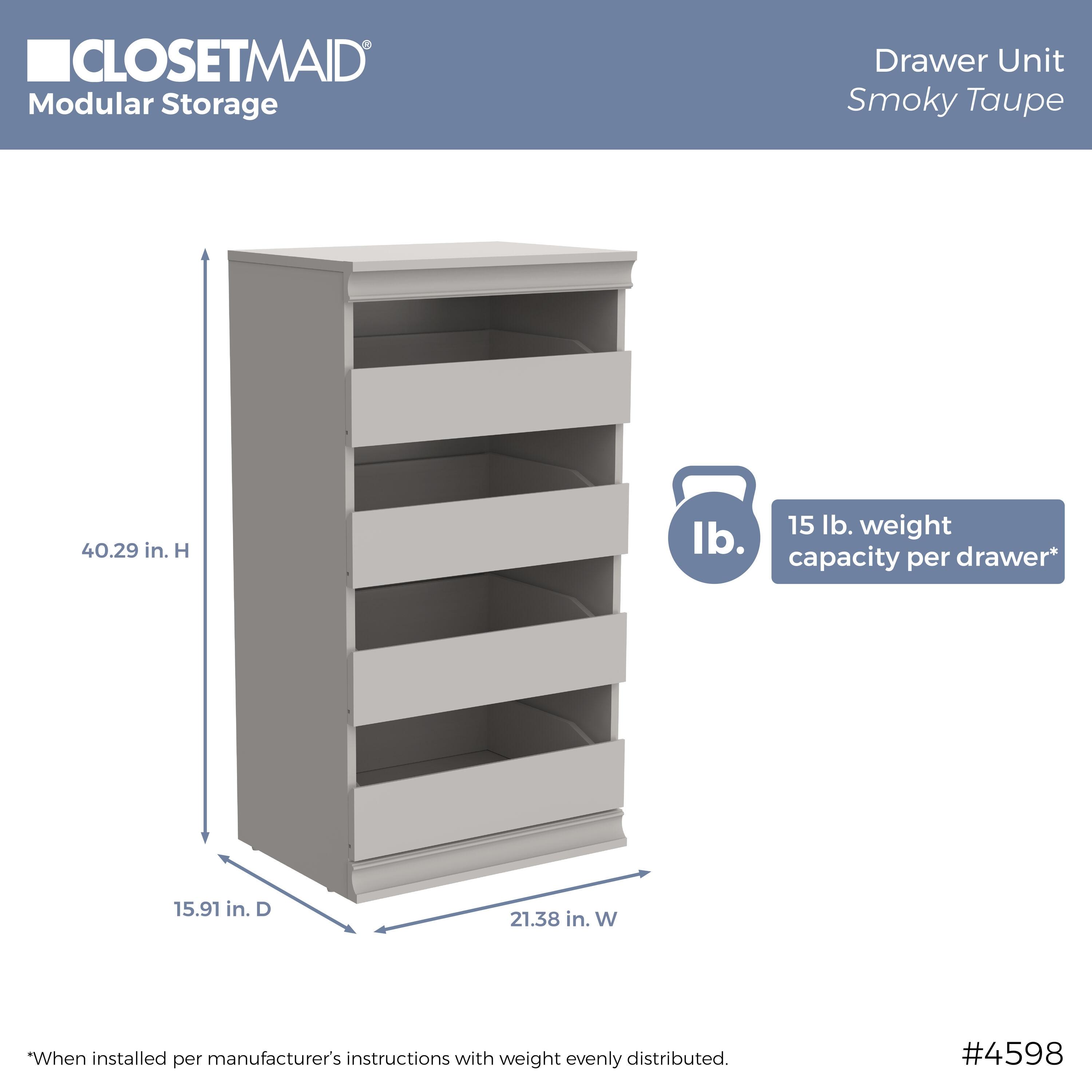 ClosetMaid Modular Storage 4-Drawer Unit - ClosetMaid