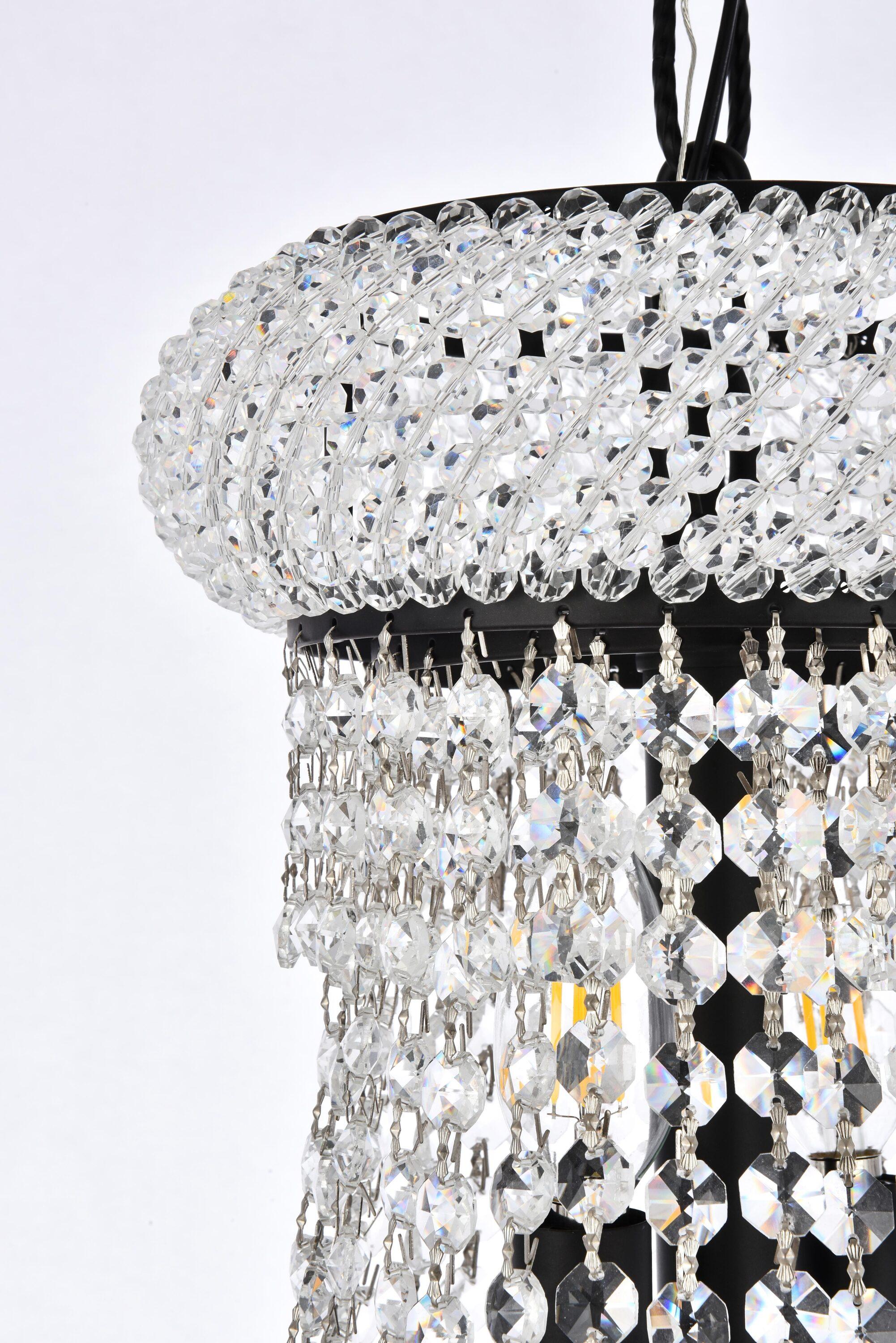 Elegant Lighting Primo 14 - Light Chandelier in  Black