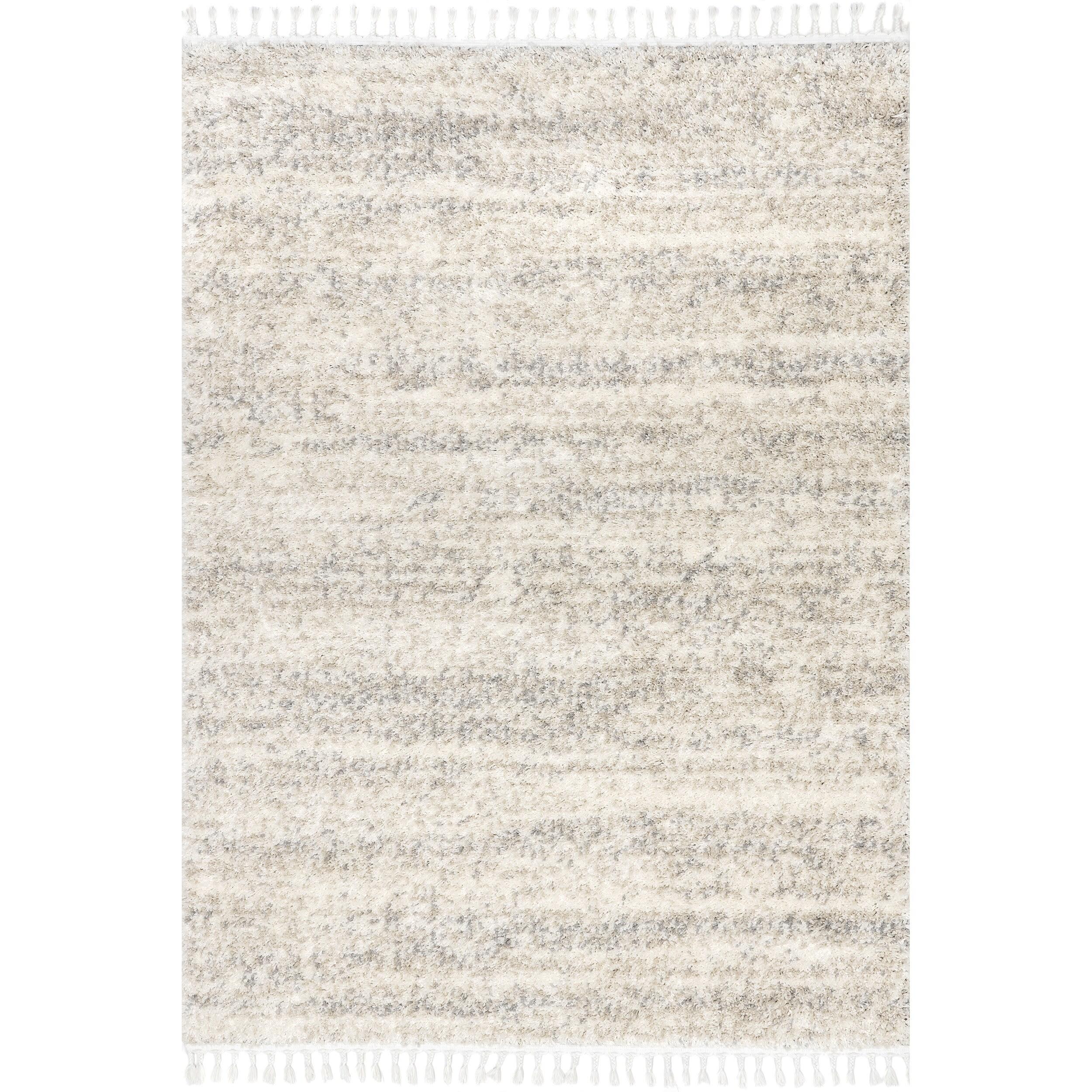 Nuloom Brooke Solid 7x9 Shag Indoor Area Rug for Living Room Bedroom Dining Room Nursery, Ivory