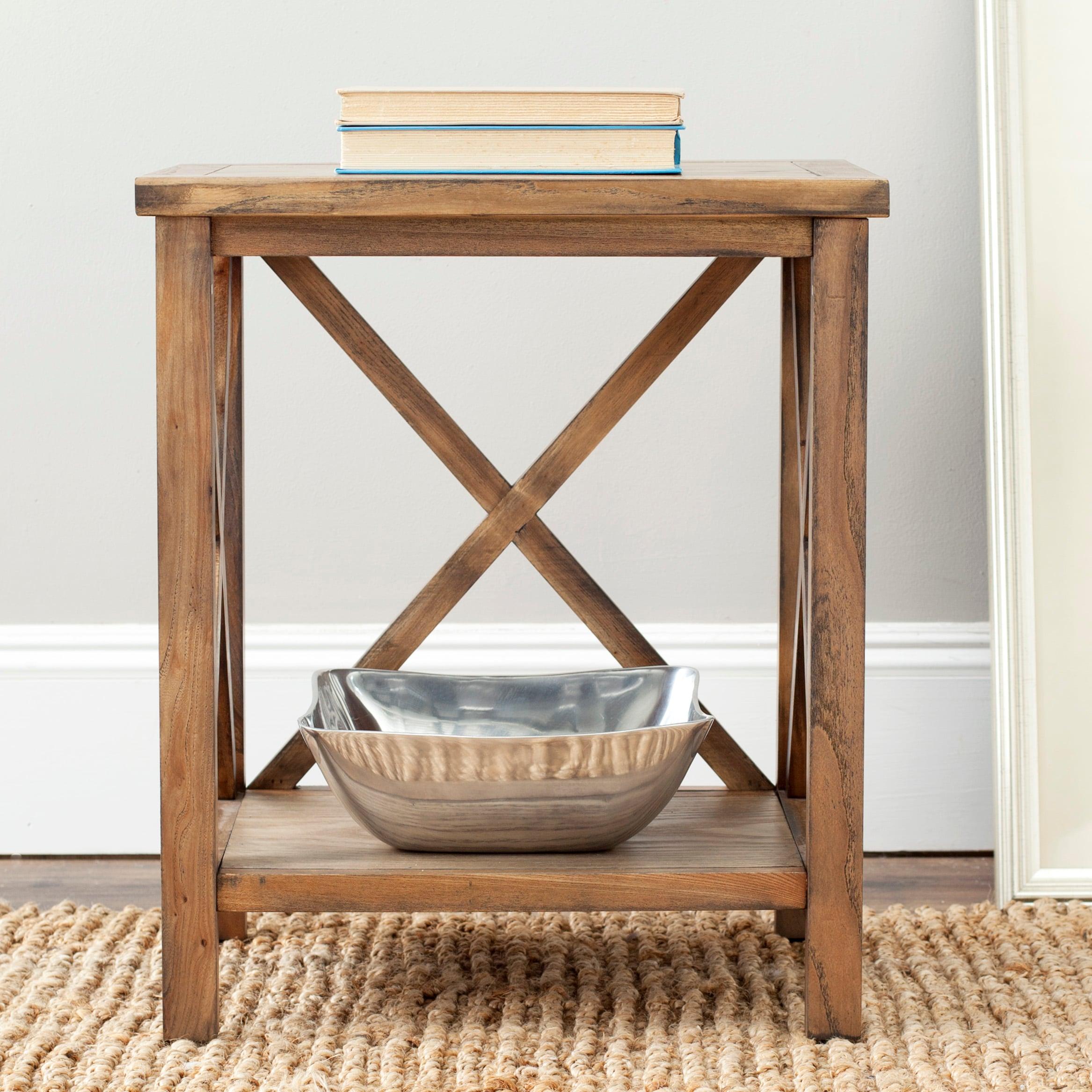 Candace End Table - Oak - Safavieh.