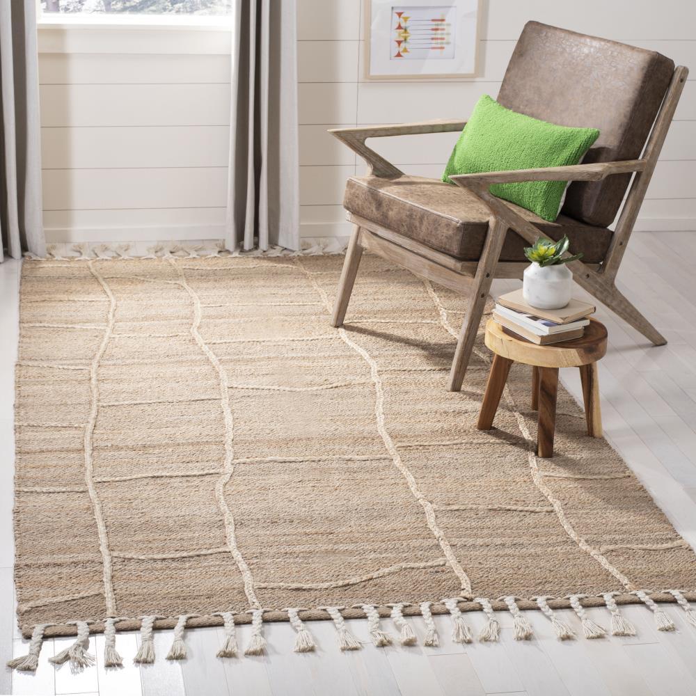Natural Fiber NF105 Hand Woven Indoor Area Rug - Natural - 6'x6' - Safavieh