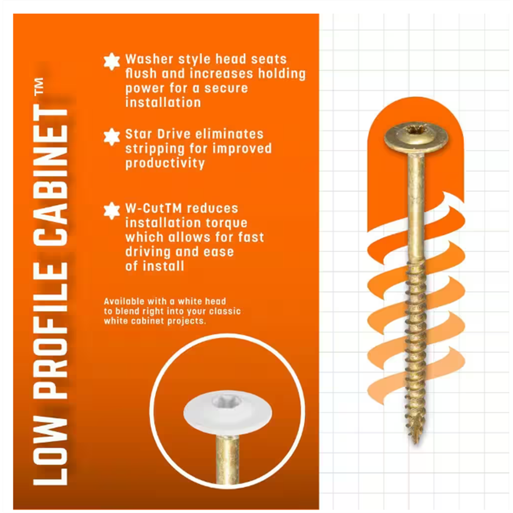 ITW No. 8 x 2-1/2 in. L Star Hex Washer Stainless Steel Construction Screws 80 pk 80 per box