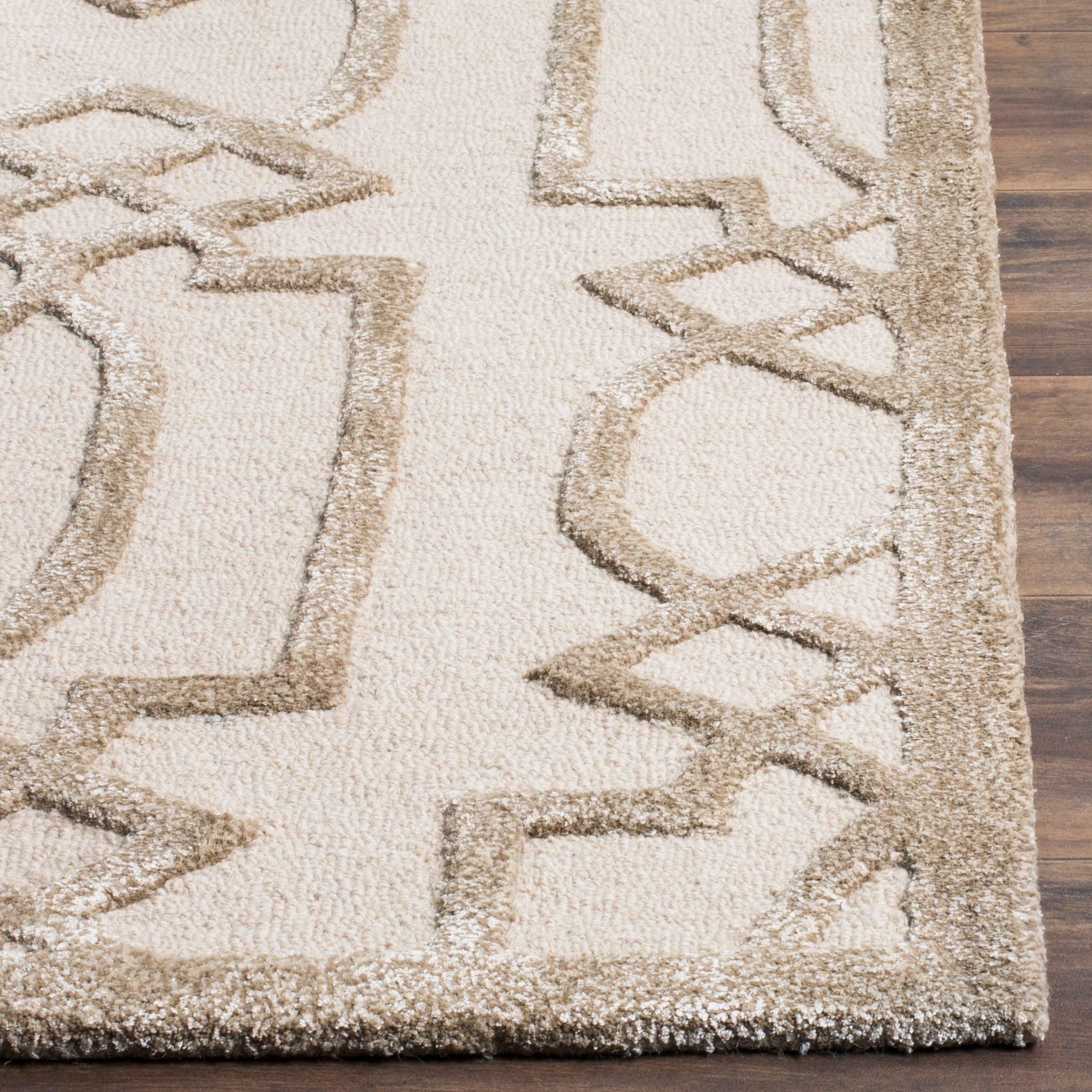 Bella BEL138 Hand Tufted Indoor Runner Rug - Sand/Brown - 2'6"x4' - Safavieh