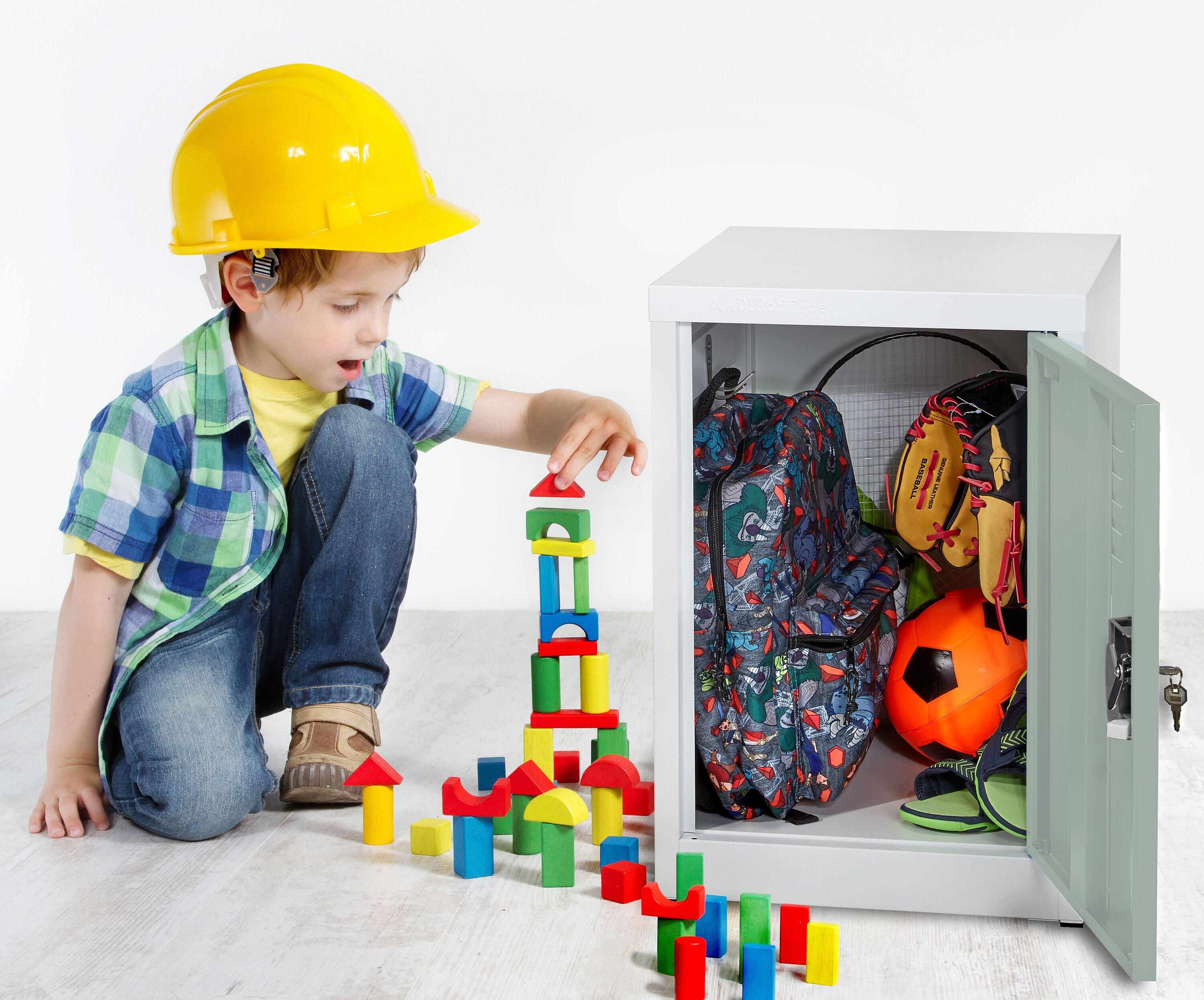 15'' Wide Steel 1-Tier School and Home Locker (Set of 4)