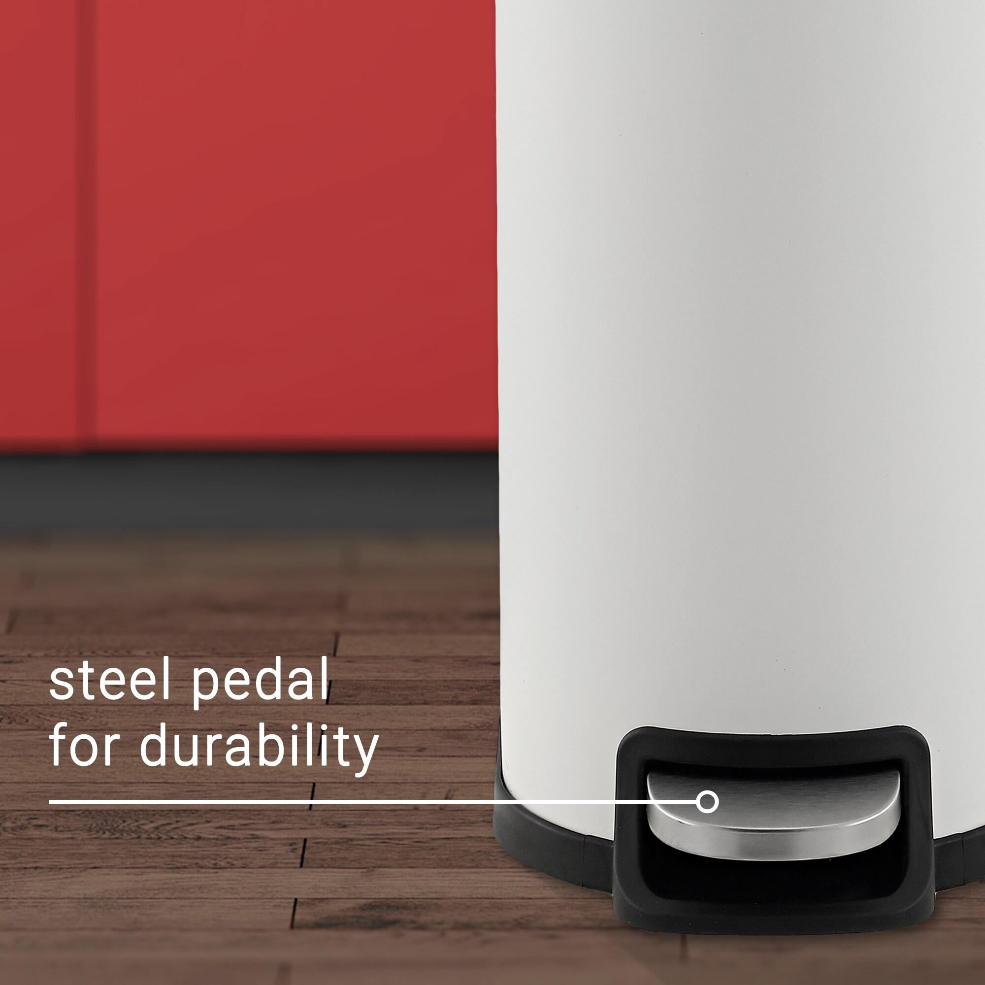 happimess Roland Steel Step On Trash Can