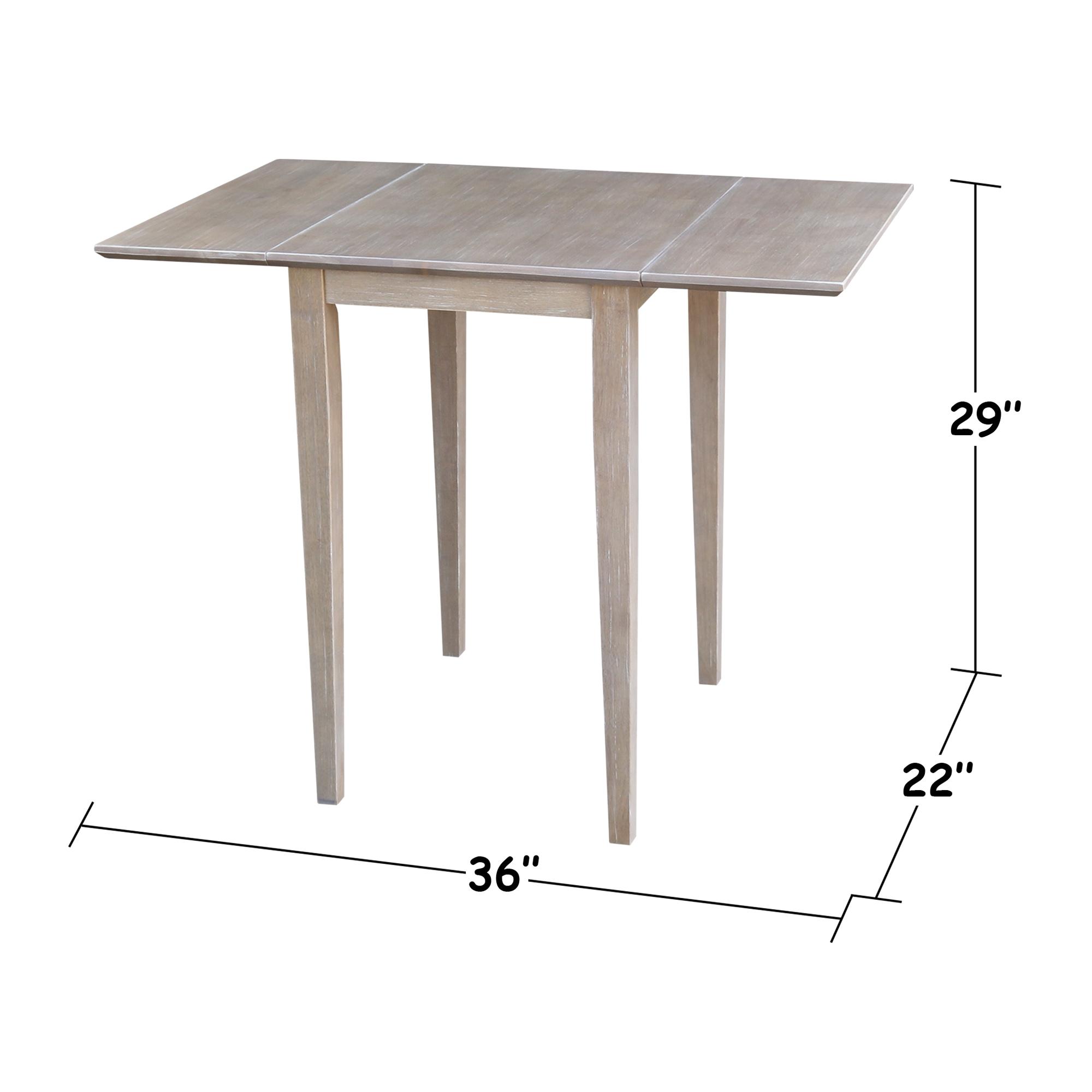 Tate Dining Table Washed Gray/Taupe - International Concepts