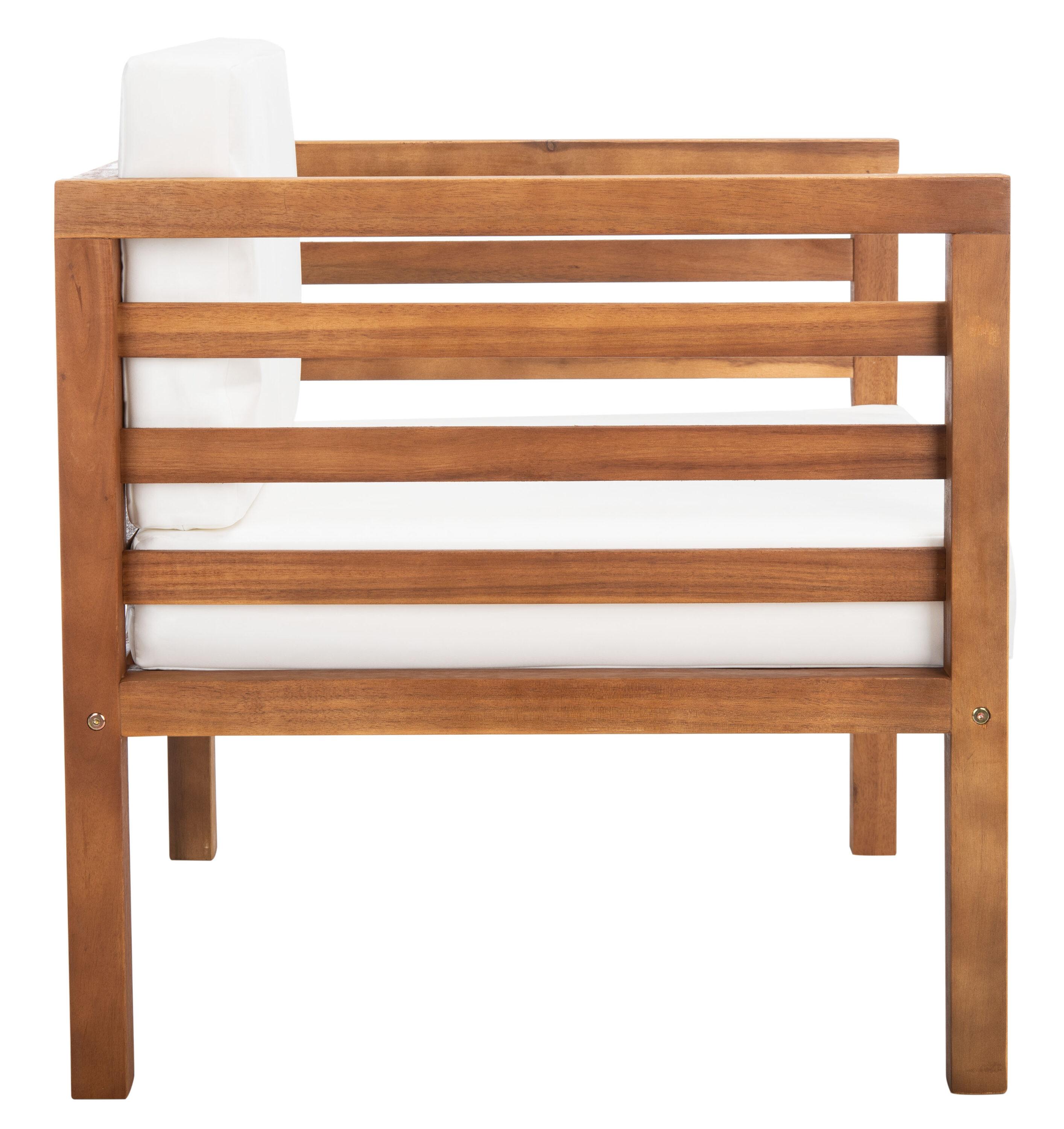 Kinnell Outdoor Armchair Indoor/Outdoor - PAT7301 - Natural/Beige - Safavieh