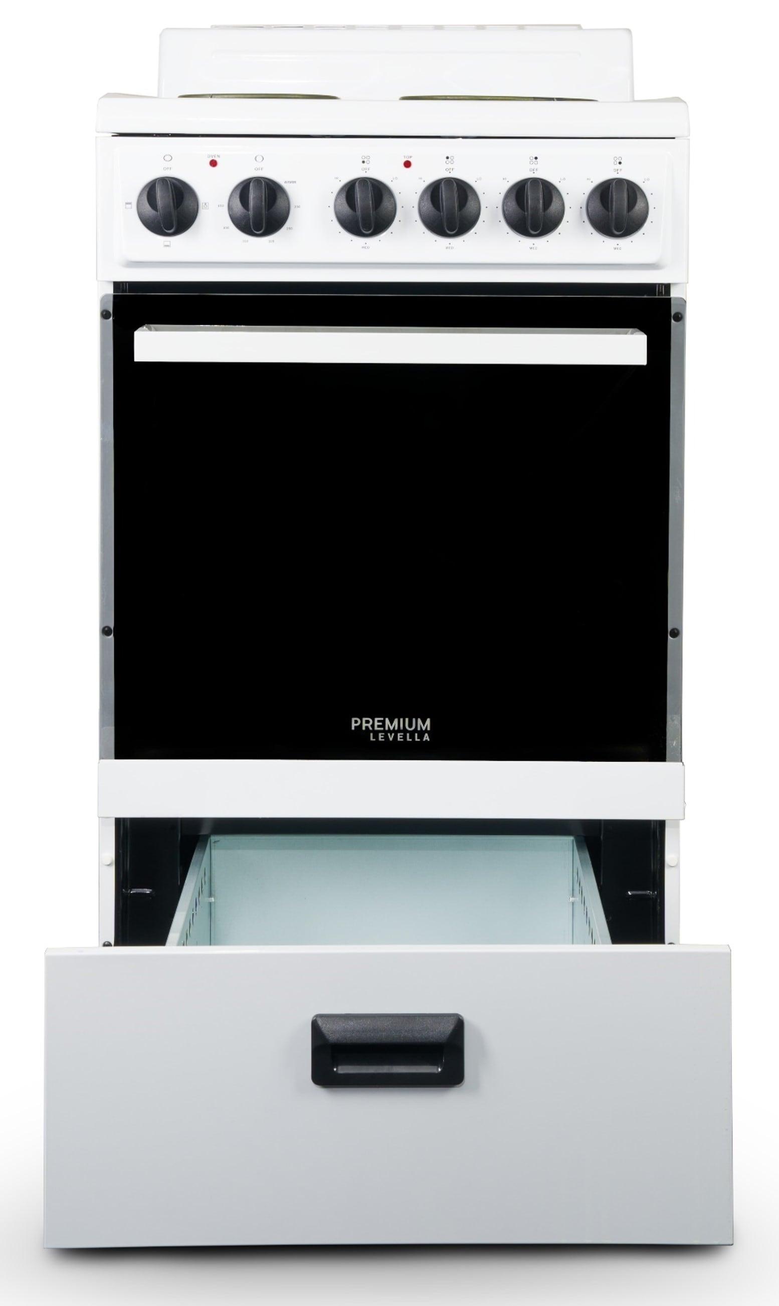 Premium Levella 20" 2.2 Cubic Feet Smart Electric Free Standing Range with 4 Burners