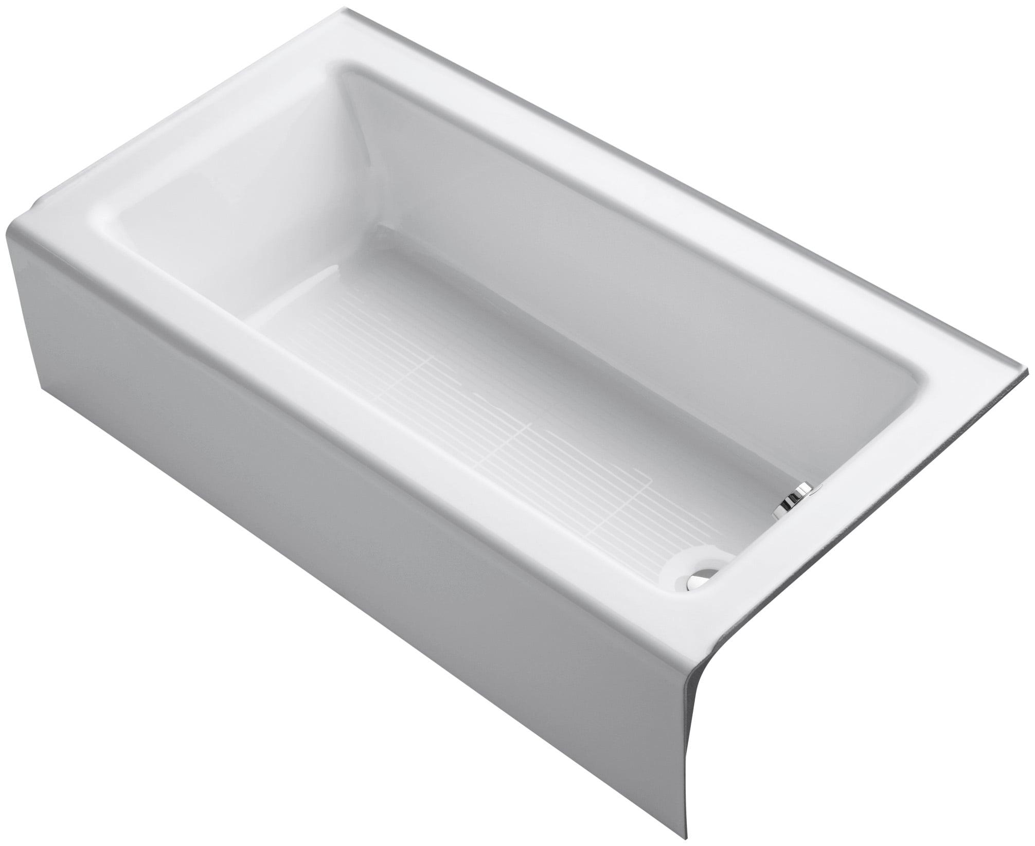 Avec 60 In. X 32 In. Alcove Bath, Right Drain