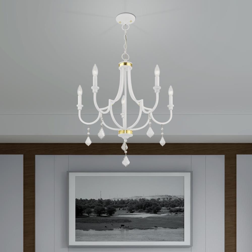 Livex Lighting Glendale 5 - Light Chandelier in  White