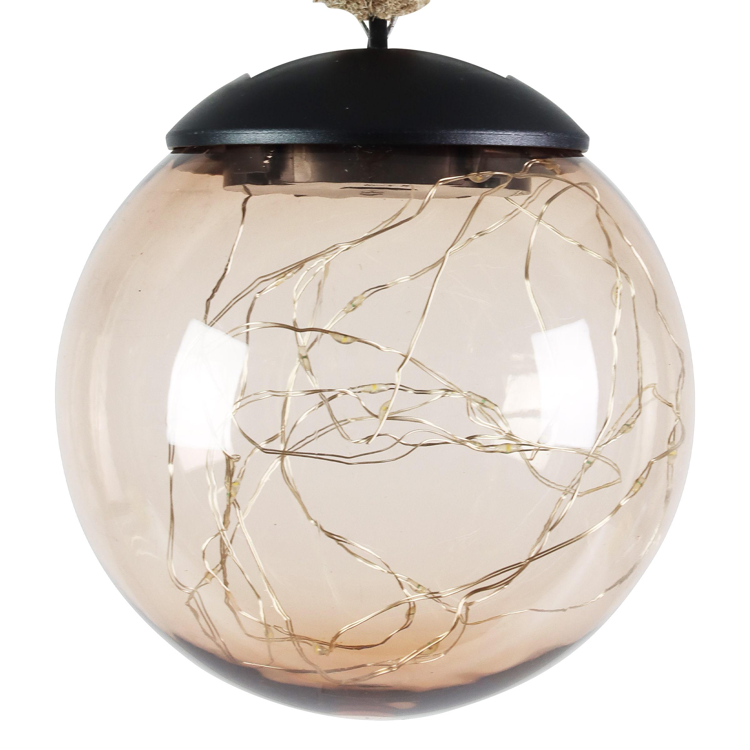 Exhart 37.4'' Solar Powered Integrated LED Outdoor Lantern (Set of 2)