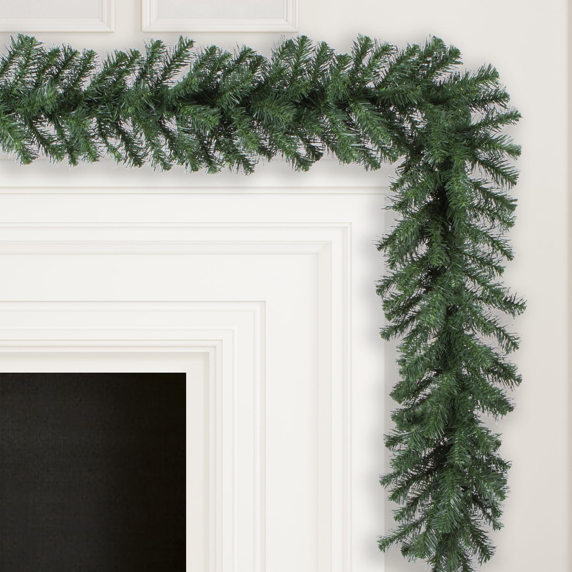 Festive Douglas Fir 9' Artificial Garland with 240 Tips