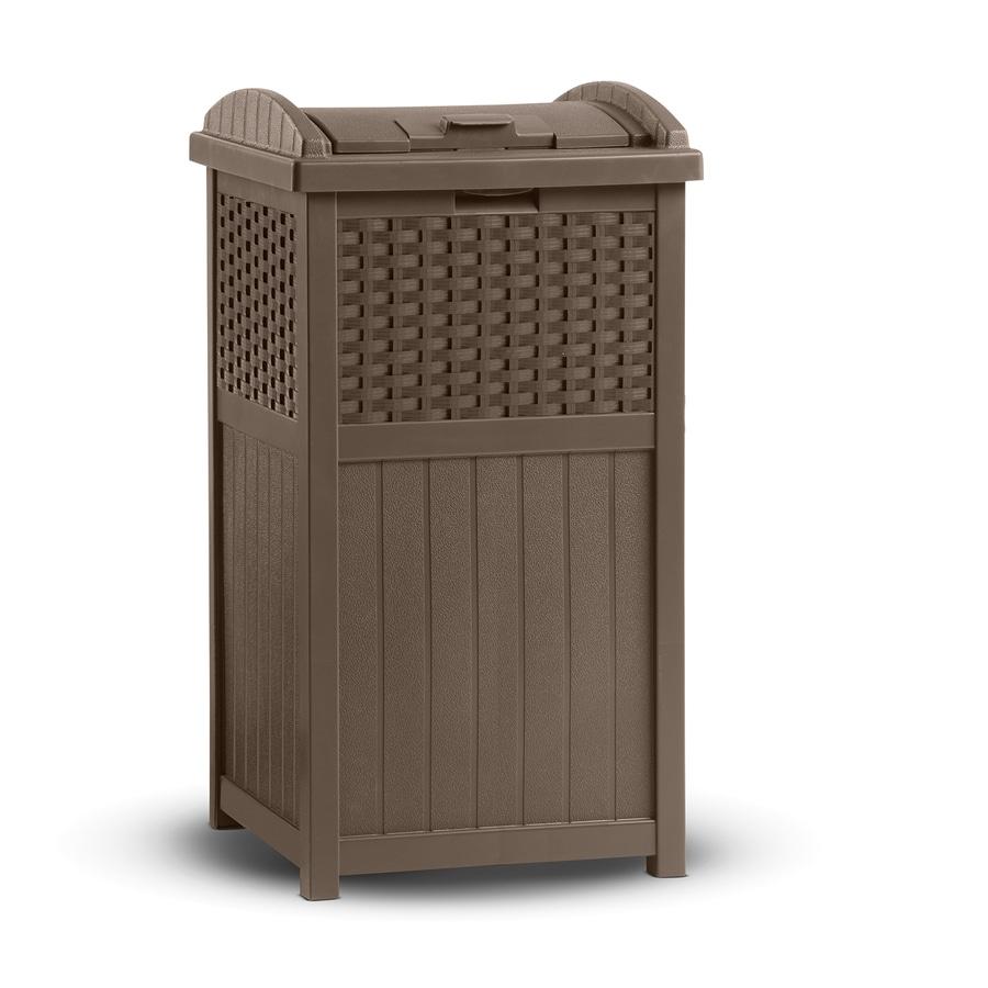 Suncast Suncast 33 Gallon Manual Lift Trash Hideaway Container