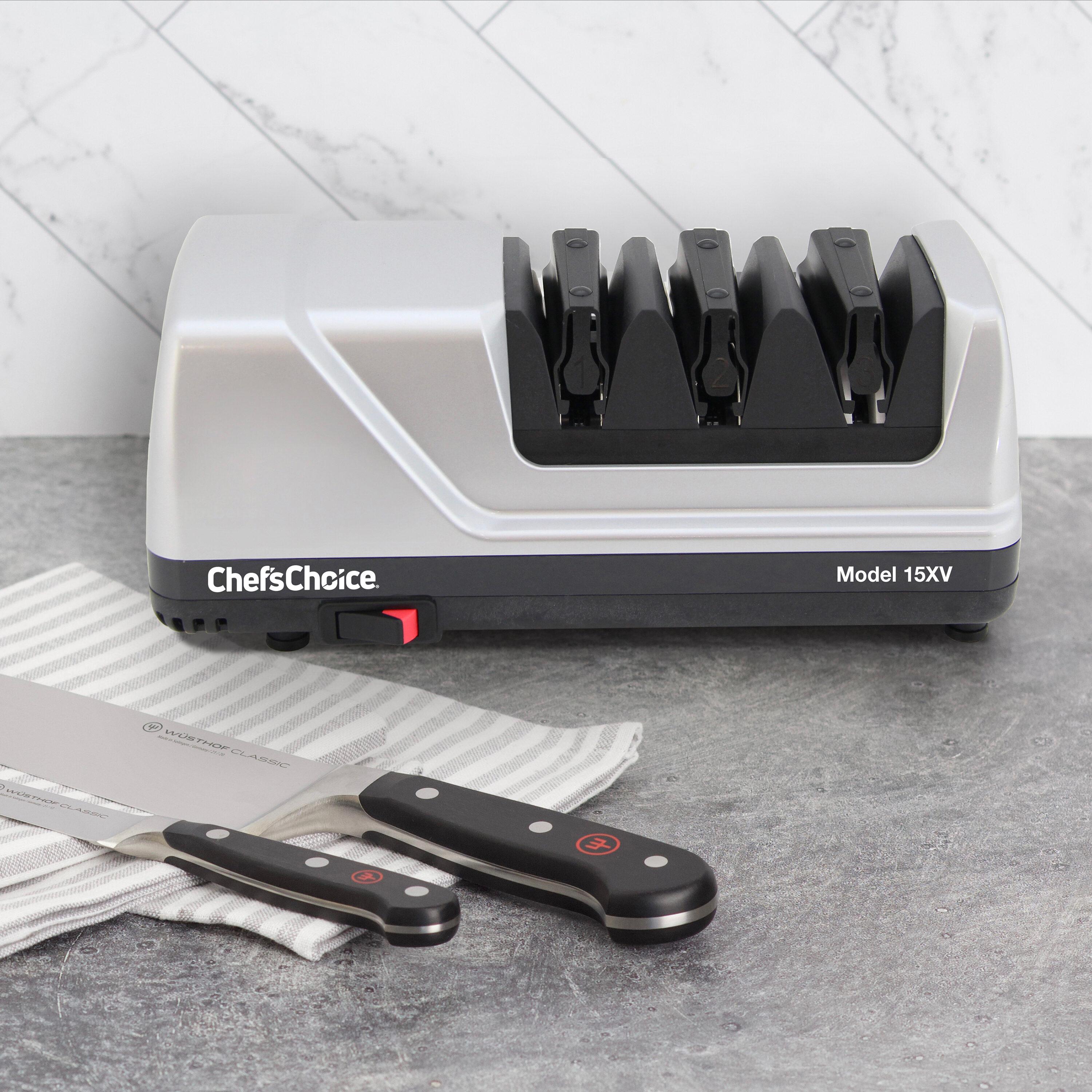 Chef'sChoice Model 15xV PRO - Electric Sharpener - 3-Stage 15° Trizor