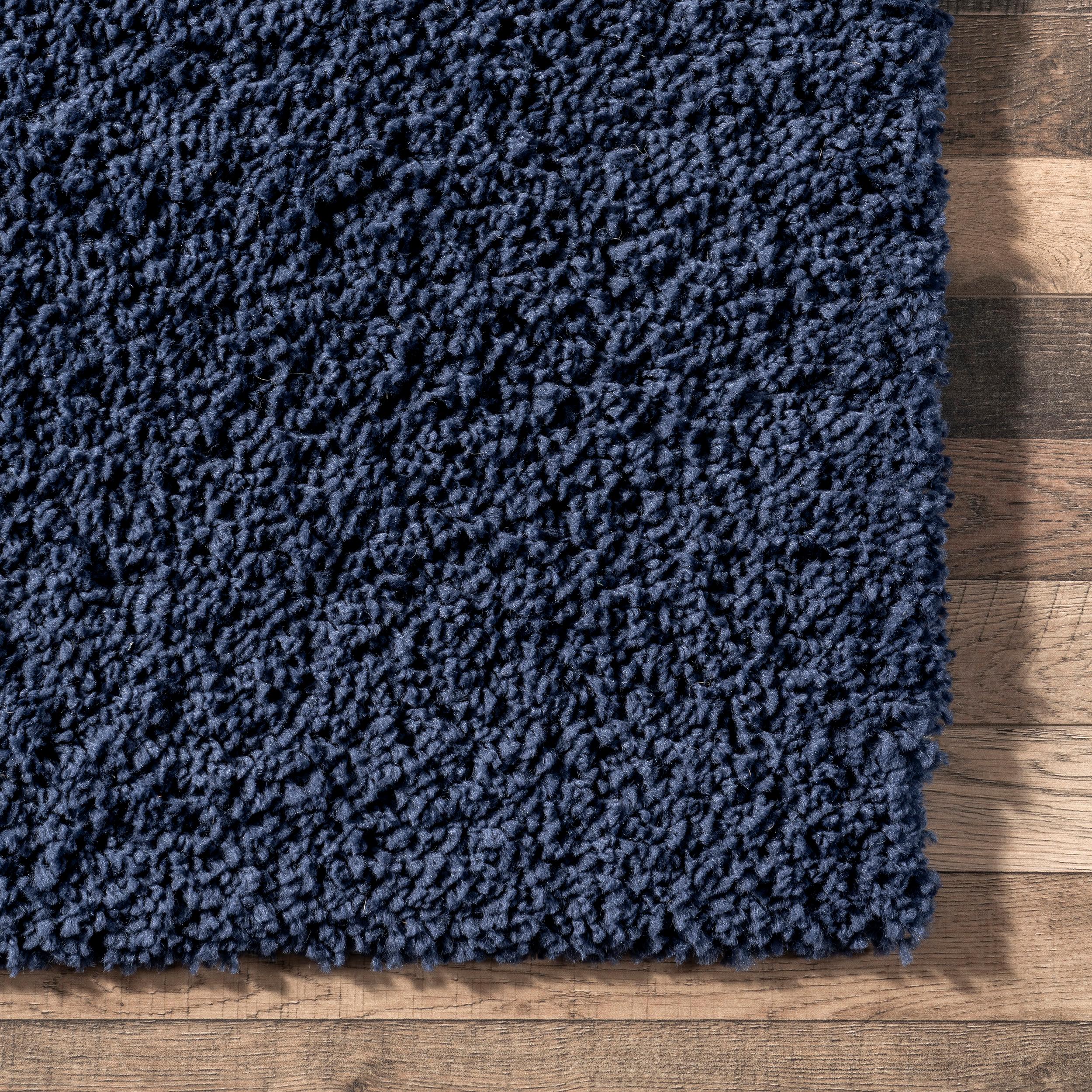 Marleen Plush Shag Navy 12 ft. x 15 ft. Area Rug