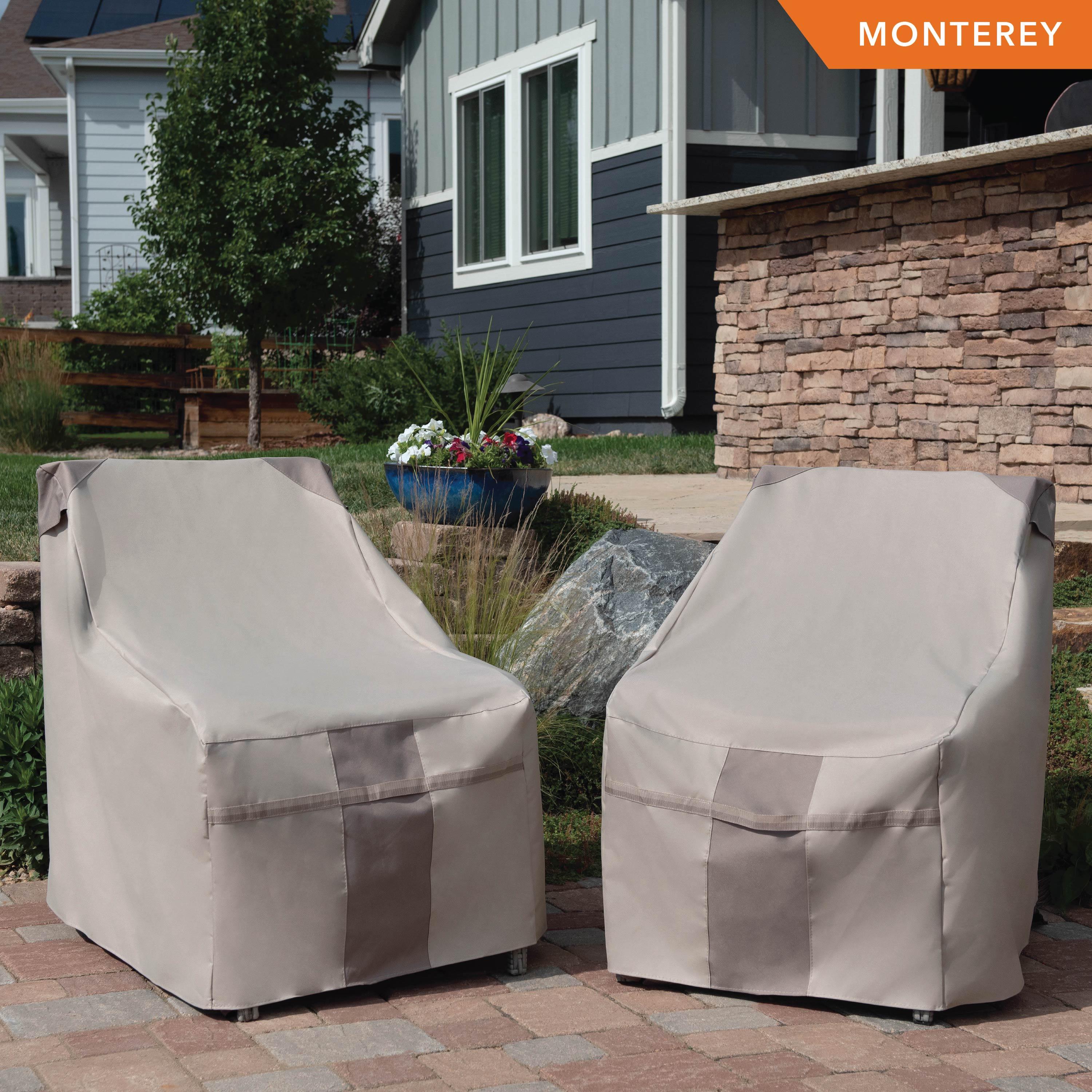 Modern Leisure Monterey Outdoor Deep Seat Patio Lounge Chair Cover, 38"L x 40"W x 31"H, Beige