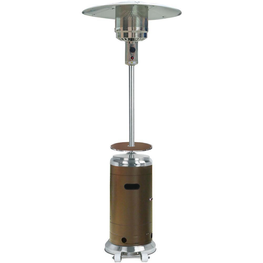 Hanover Propane Steel Umbrella Propane Patio Heater 48000-BTU Bronze/Stainless (HAN002BRSSL)