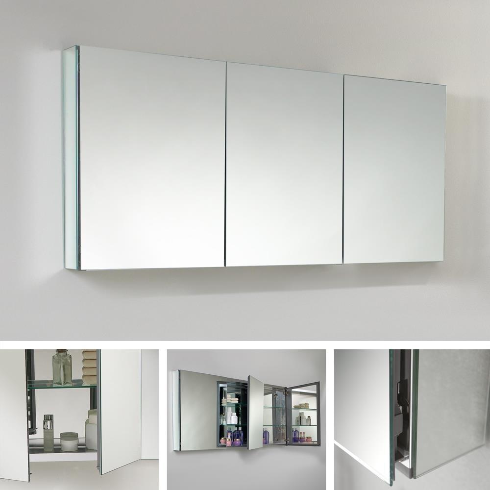 60"Wide Bathroom Medicine Cabinet & Mirrors