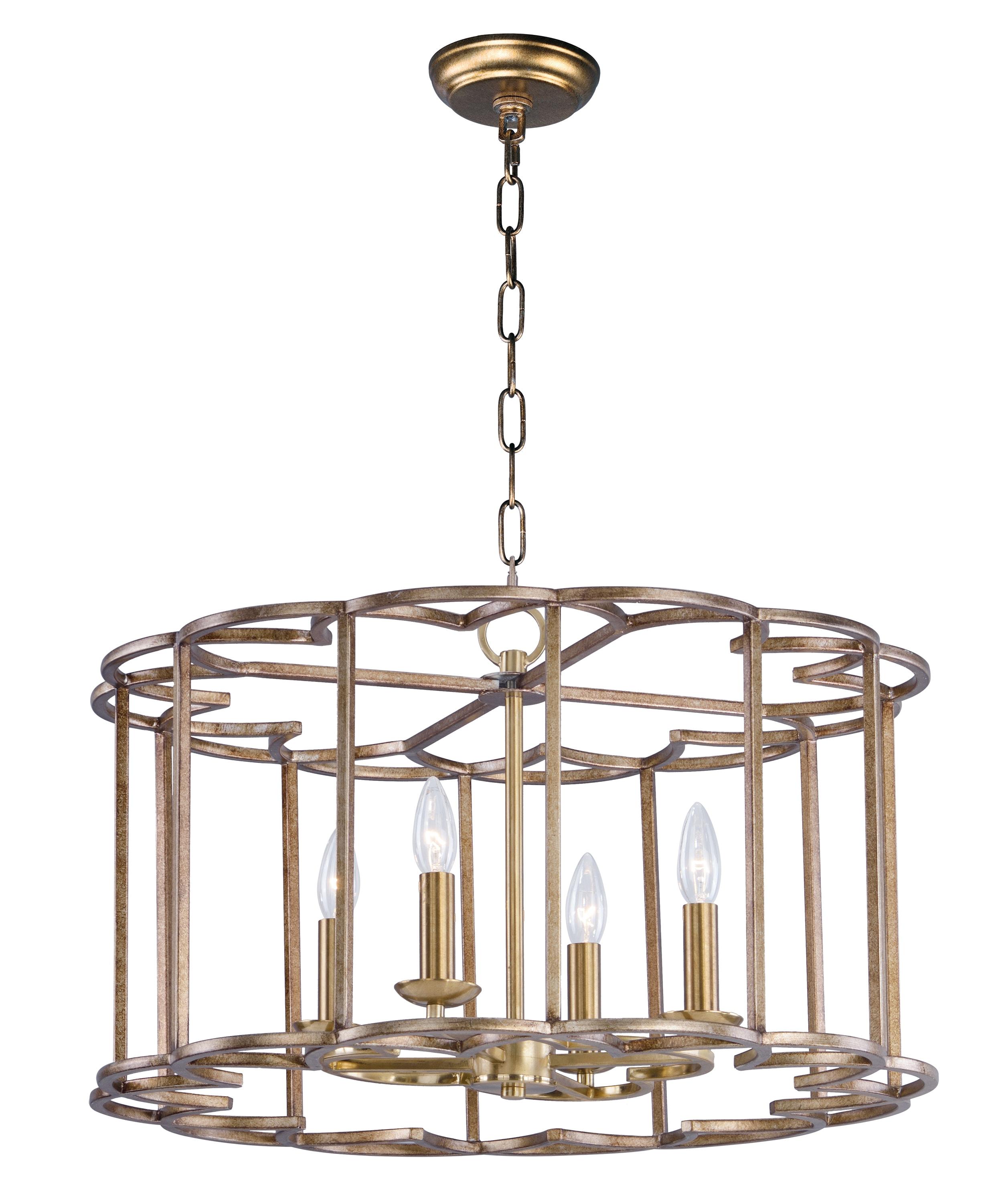 Maxim Lighting Helix 4 - Light Chandelier in  Bronze Fusion