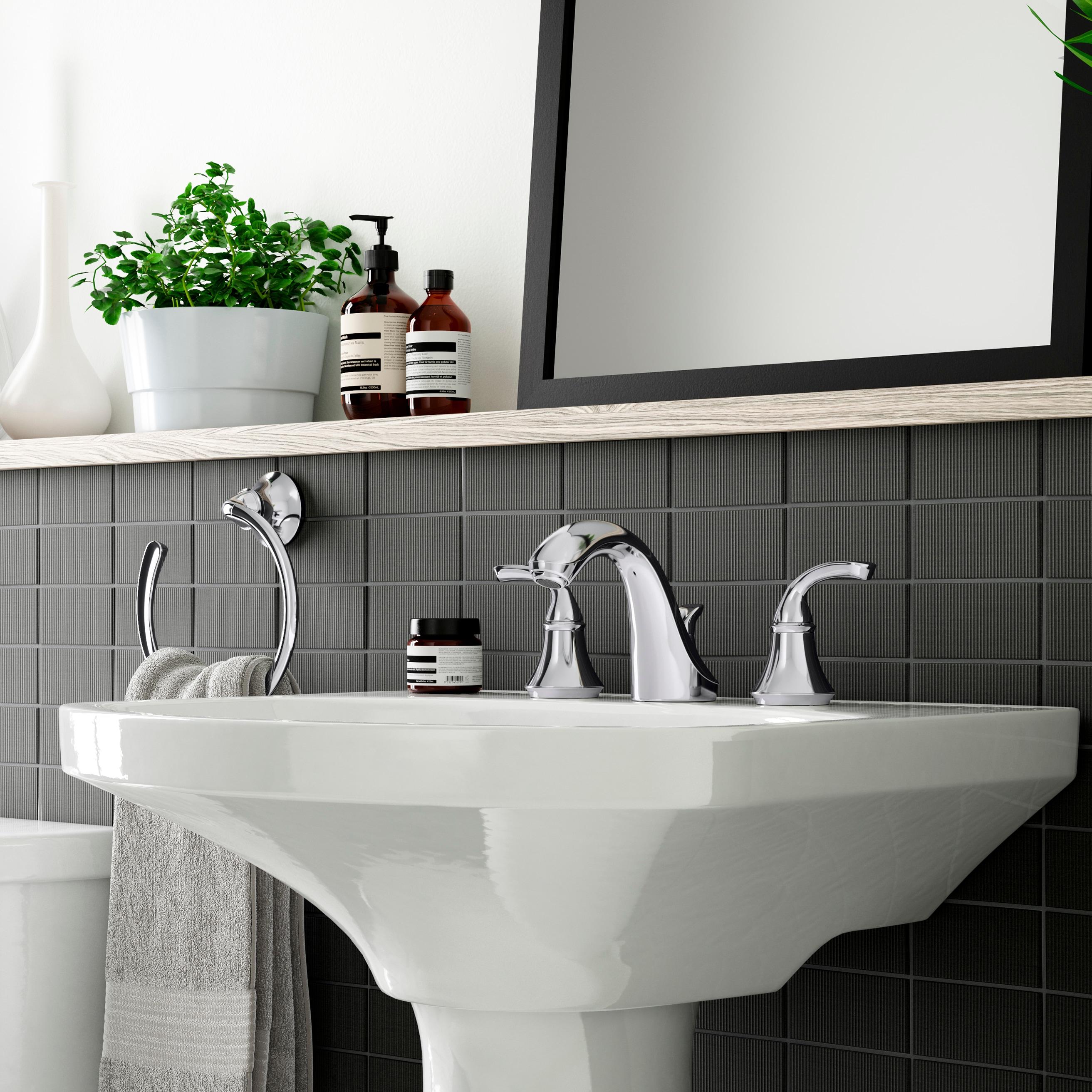 Cimarron® 26.81" Vitreous China U-Shape Pedestal Bathroom Sink with Overflow